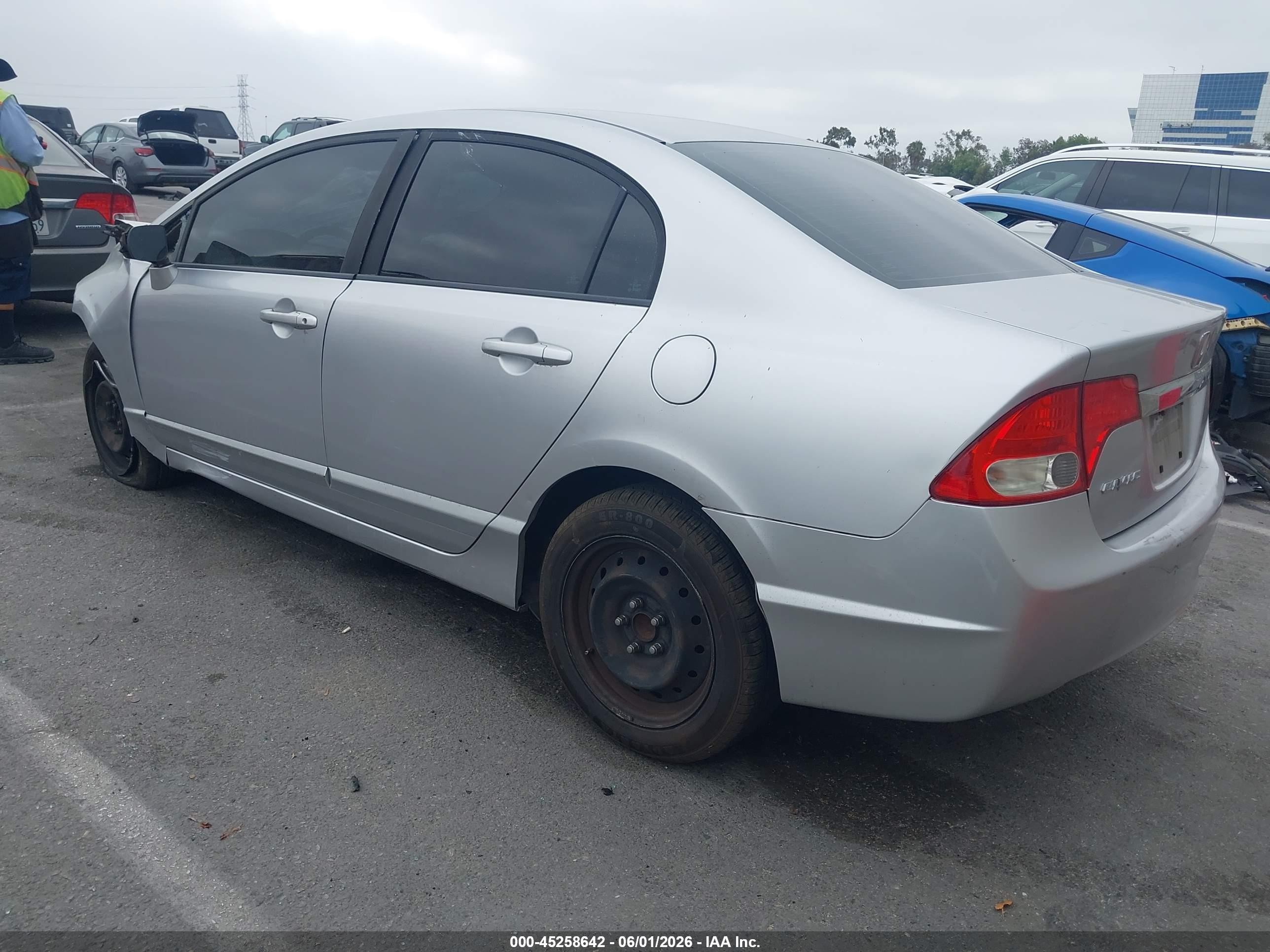 2010 Honda Civic VIN 19XFA1F5XAE067651 IAAI salvage auction — Front End, Salvage (California), sold $350 on 2026-07-09 (photo 3)