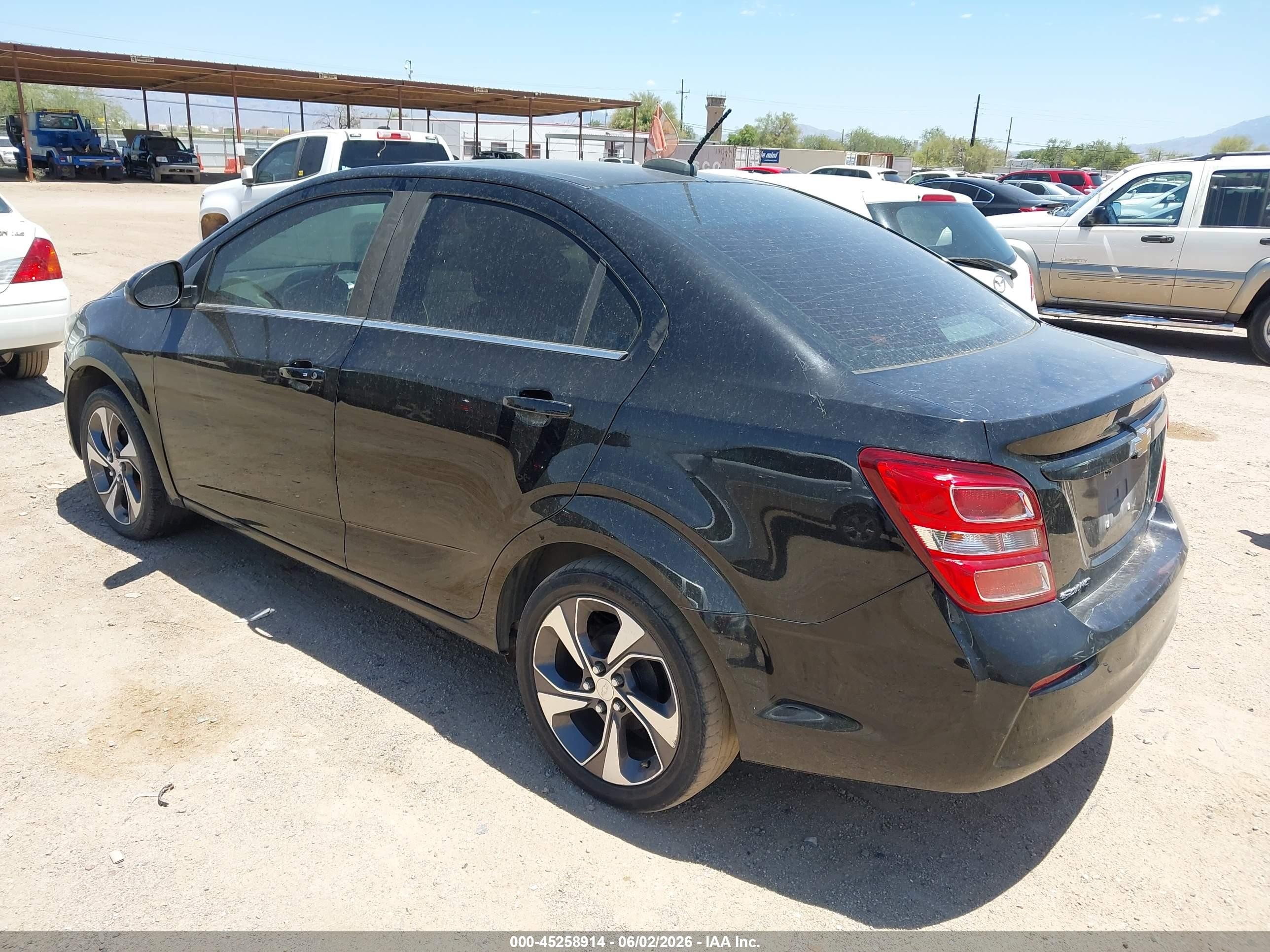 2020 Chevrolet Sonic VIN 1G1JF5SB1L4115288 IAAI salvage auction — Engine Damage, Salvage (Texas), sold $325 on 2026-07-09 (photo 3)