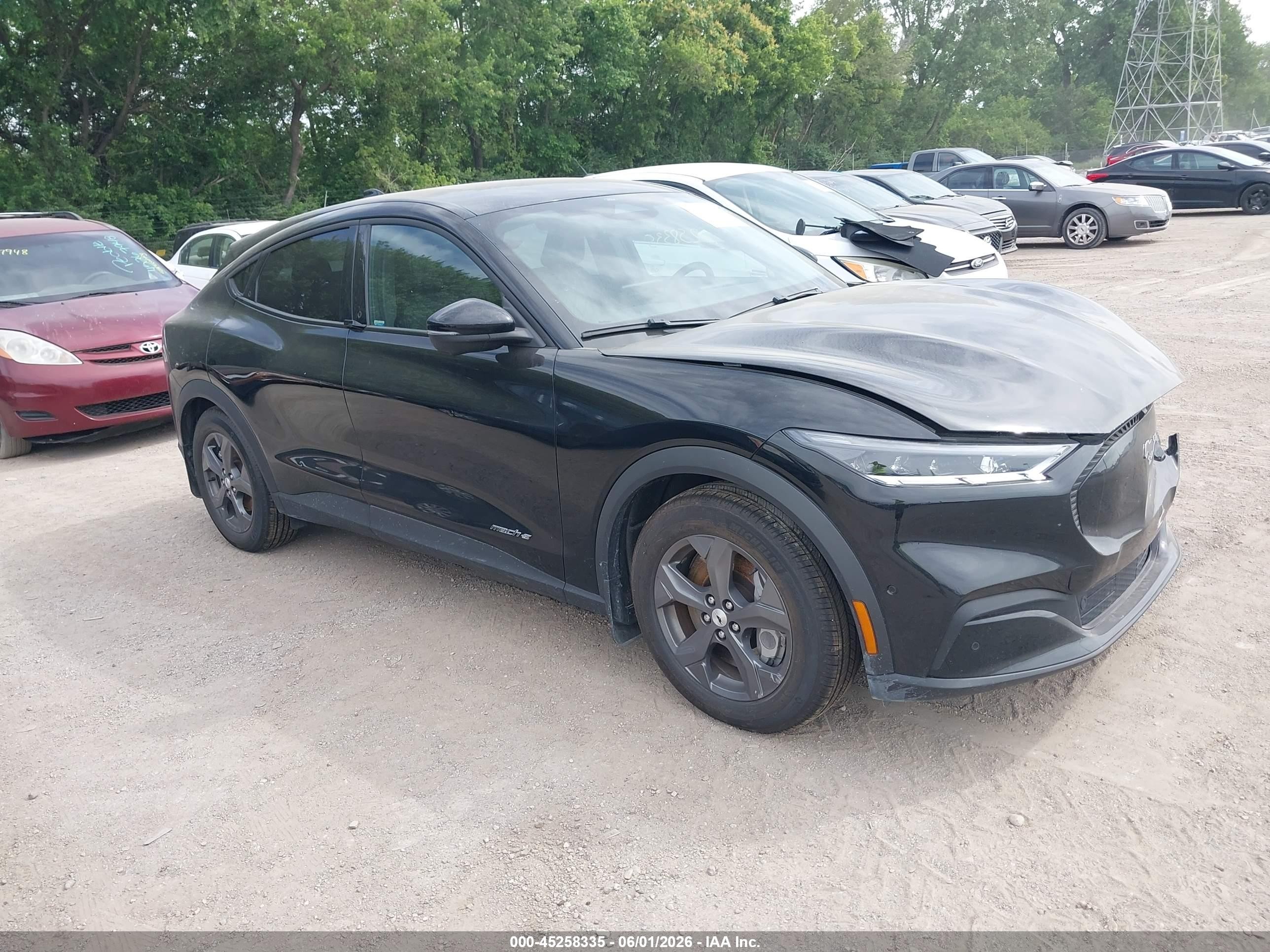 2022 Ford Mustang Mach-E VIN 3FMTK1RM8NMA60336 IAAI salvage auction — Front End, Salvage (Indiana), sold $8,800 on 2026-07-11 (photo 1)