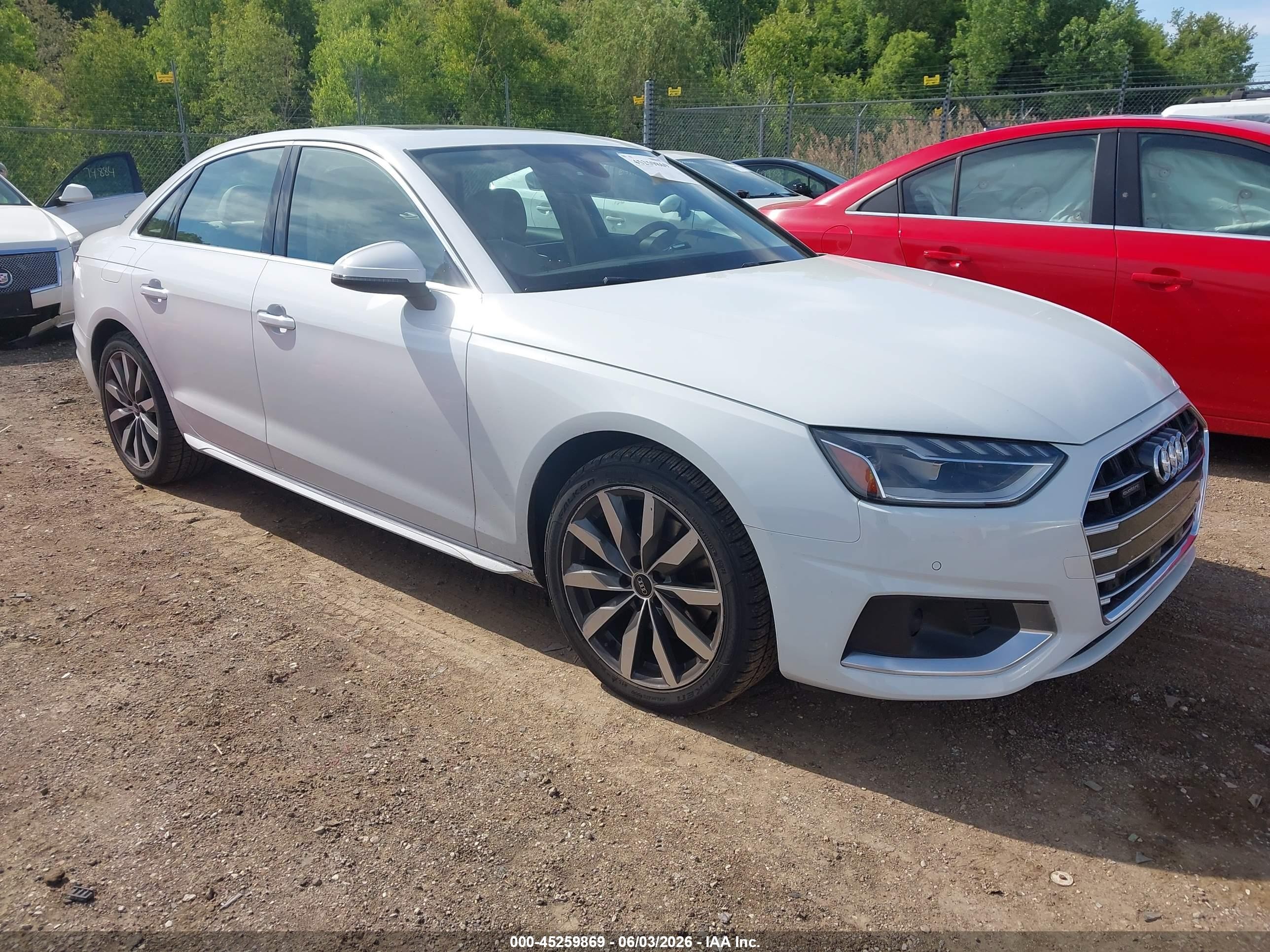 2023 Audi A4 VIN WAUABAF47PA037434 — IAAI salvage auction photo