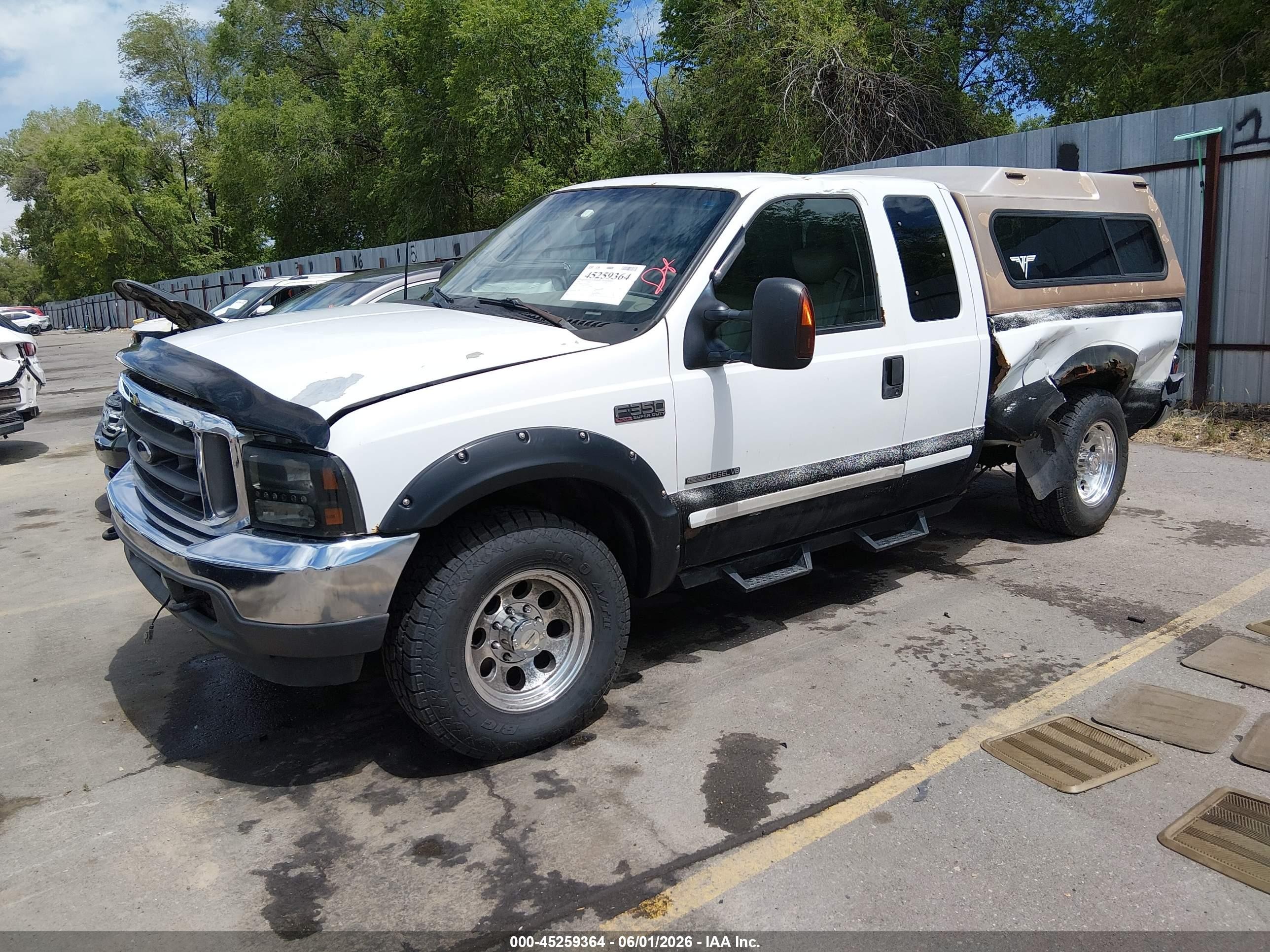 2001 Ford F-350 VIN 1FTSX31F91EB48449 IAAI salvage auction — Side, Salvage (Utah), sold $950 on 2026-07-09 (photo 2)