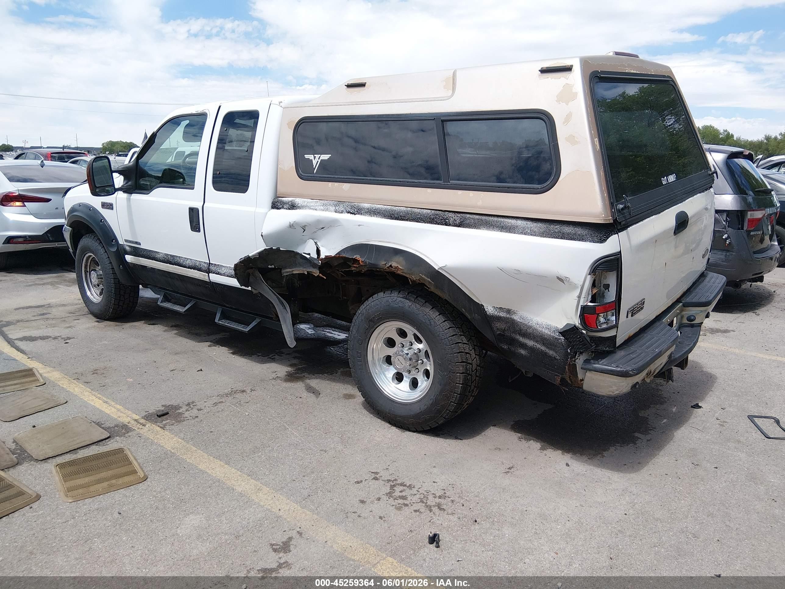 2001 Ford F-350 VIN 1FTSX31F91EB48449 IAAI salvage auction — Side, Salvage (Utah), sold $950 on 2026-07-09 (photo 3)