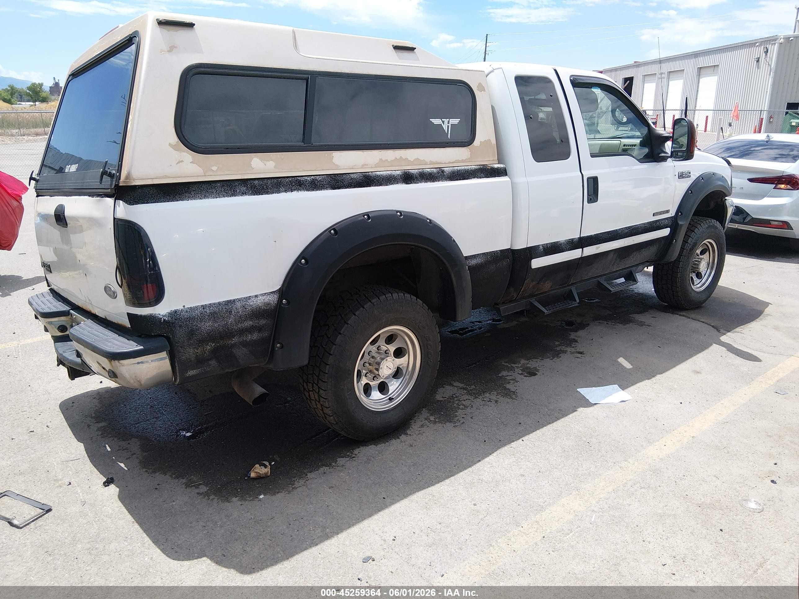 2001 Ford F-350 VIN 1FTSX31F91EB48449 IAAI salvage auction — Side, Salvage (Utah), sold $950 on 2026-07-09 (photo 4)