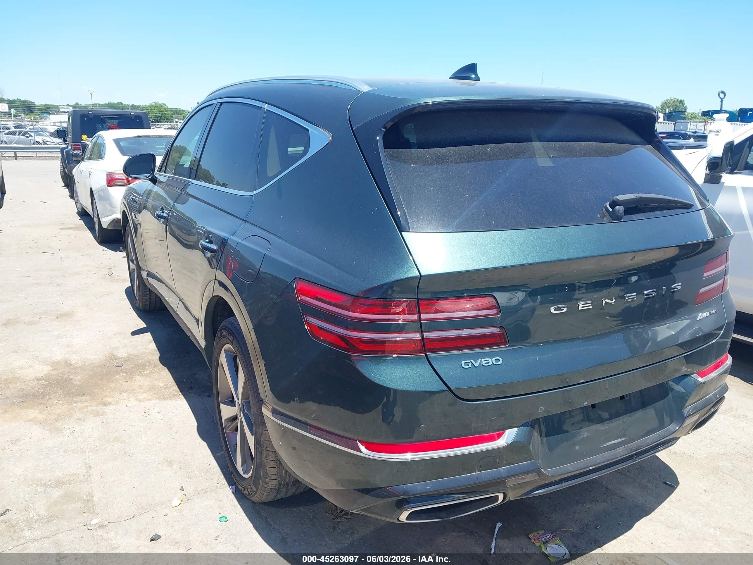 2024 Genesis Gv80 VIN KMUHCESC2RU151942 IAAI salvage auction — Theft, Salvage (North Carolina), sold $27,000 on 2026-08-23 (photo 3)