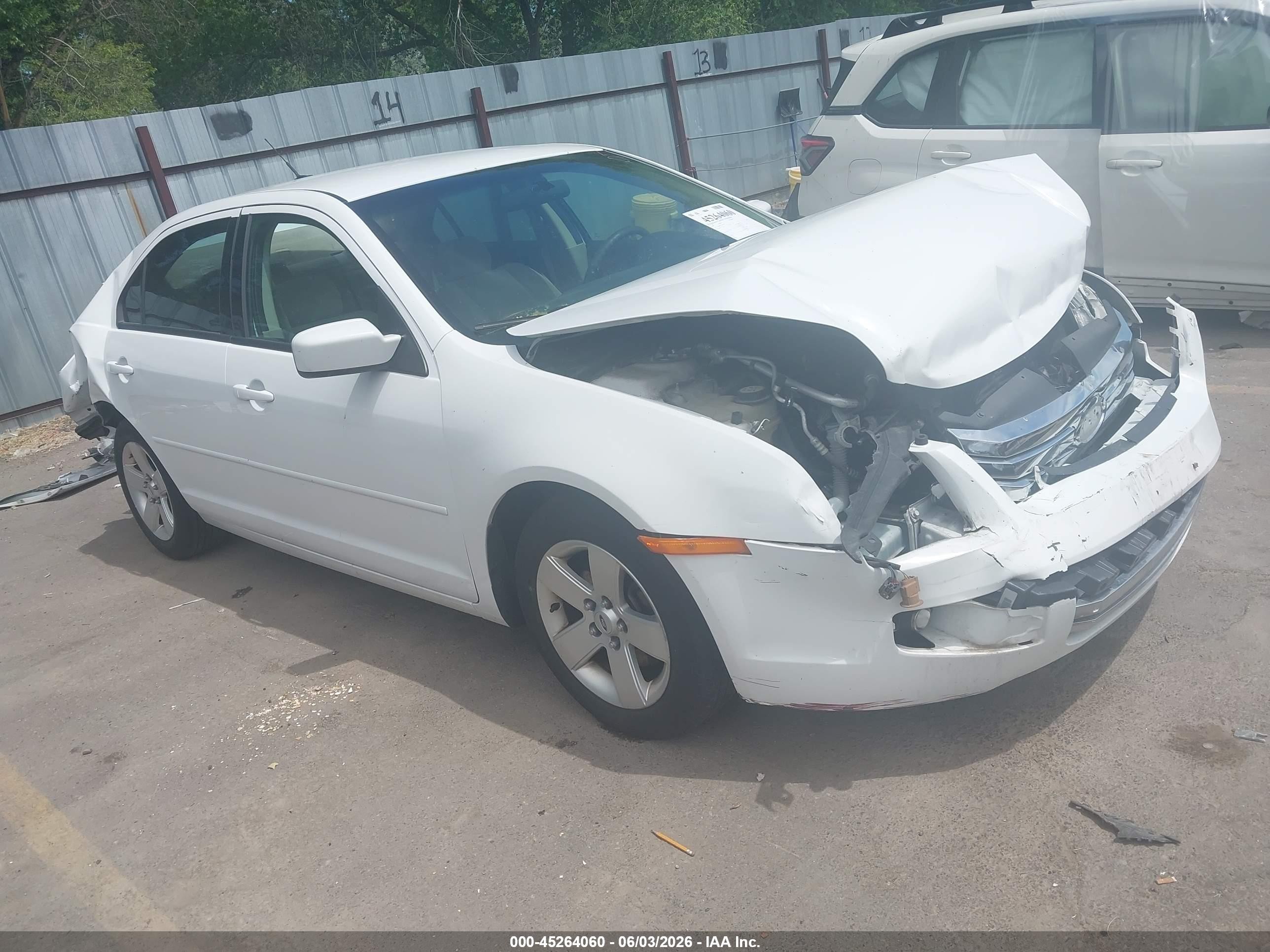 2007 Ford Fusion VIN 3FAHP07Z77R179107 IAAI salvage auction — Front & Rear, Salvage (Utah), sold $350 on 2026-07-09 (photo 1)