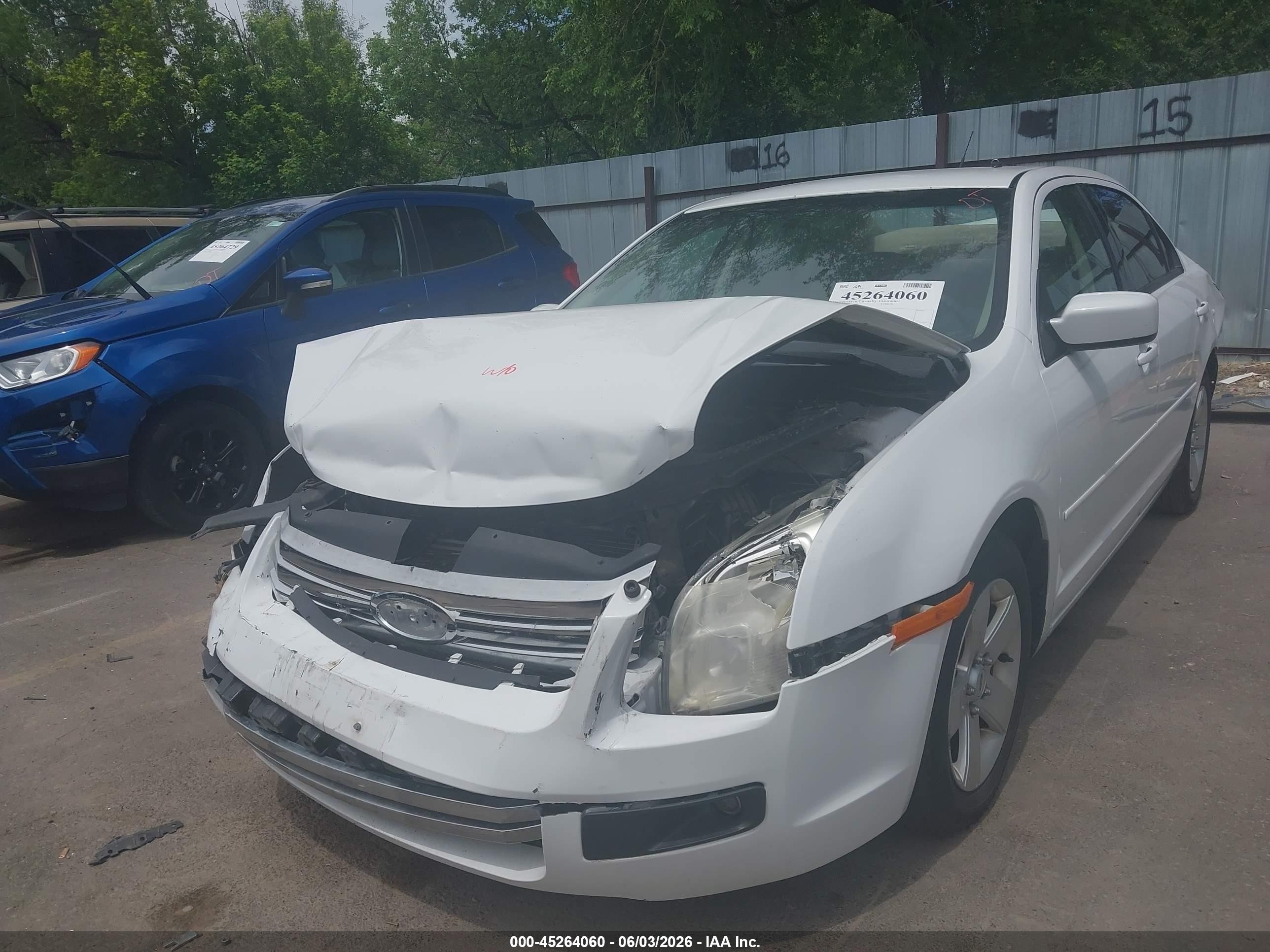2007 Ford Fusion VIN 3FAHP07Z77R179107 IAAI salvage auction — Front & Rear, Salvage (Utah), sold $350 on 2026-07-09 (photo 6)
