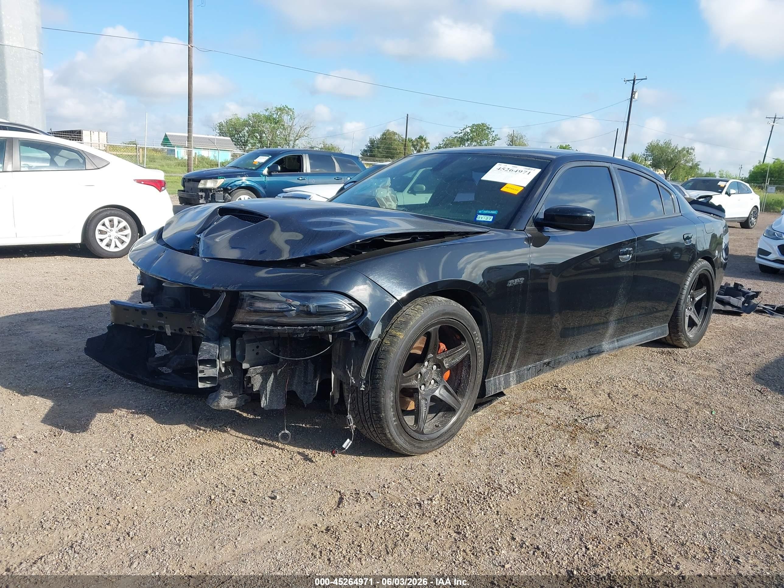 2018 Dodge Charger VIN 2C3CDXGJ9JH169587 IAAI salvage auction — Front End, Salvage (Texas), sold $7,200 on 2026-10-16 (photo 2)