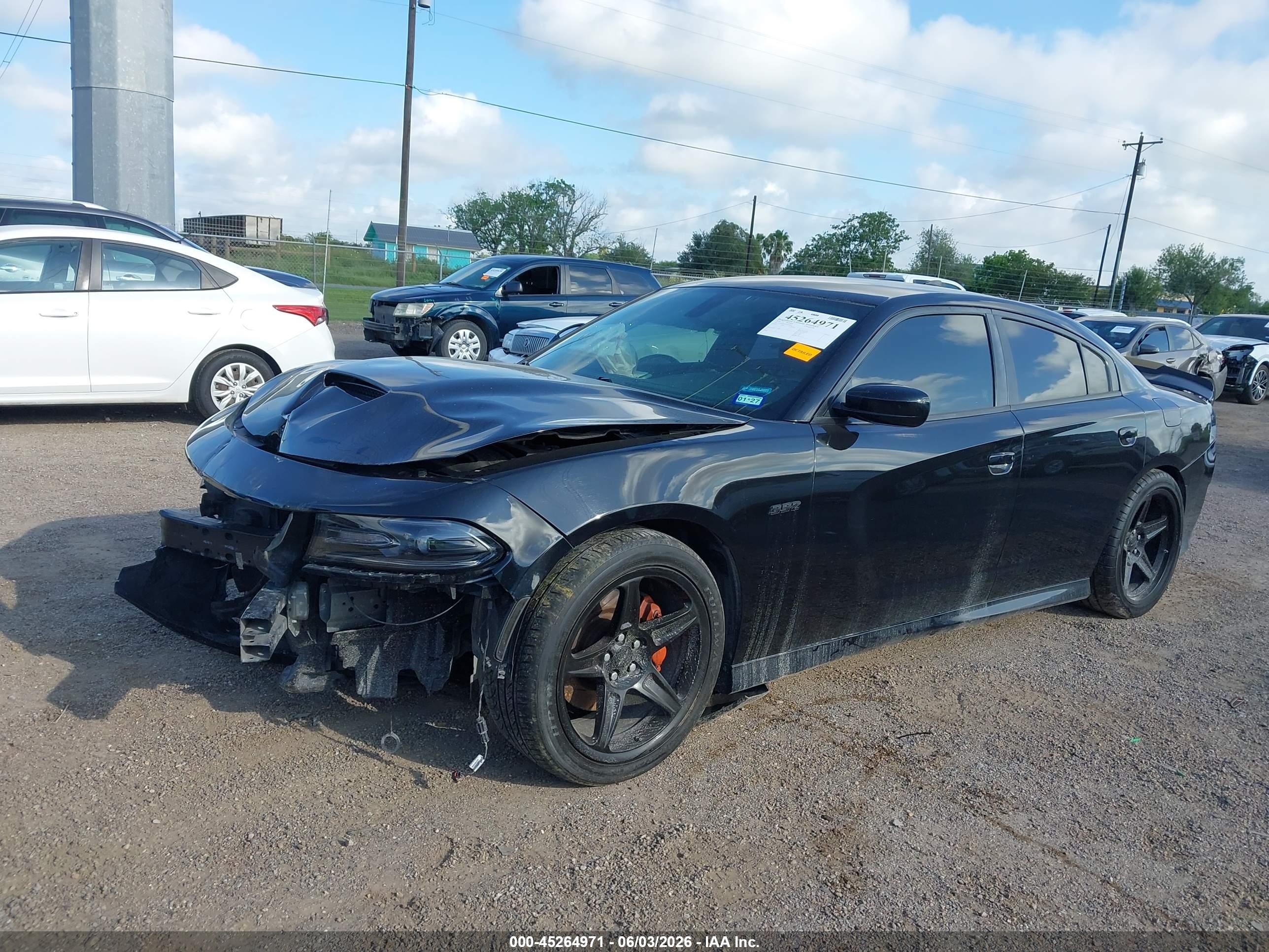 2018 Dodge Charger VIN 2C3CDXGJ9JH169587 IAAI salvage auction — Front End, Salvage (Texas), sold $7,200 on 2026-10-16 (photo 6)