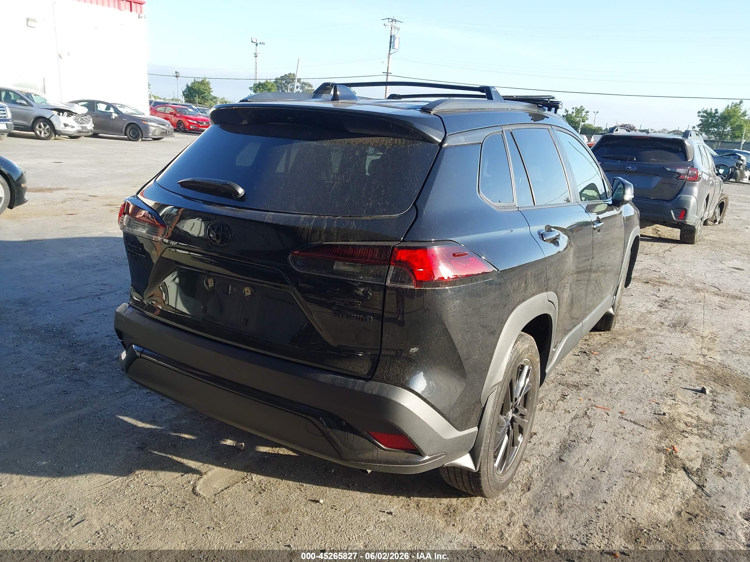 2024 Toyota Corolla Cross VIN 7MUFBABG5RV052602 IAAI salvage auction — Rear End, Salvage (California), sold $9,100 on 2026-07-02 (photo 4)