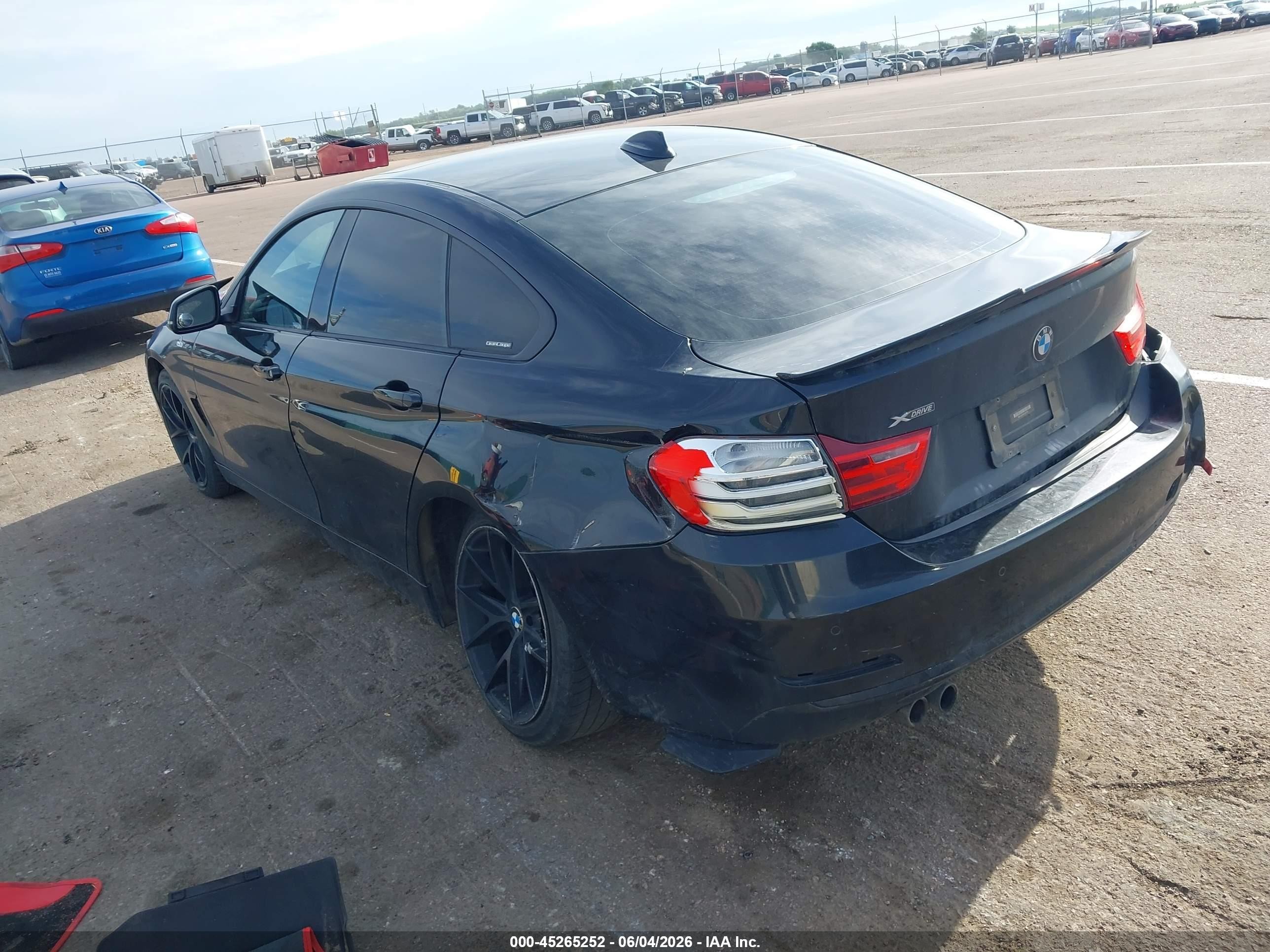 2015 BMW 4er VIN WBA4C9C56FD331796 IAAI salvage auction — Rear End, Regular (South Dakota), sold $1,825 on 2026-09-08 (photo 3)