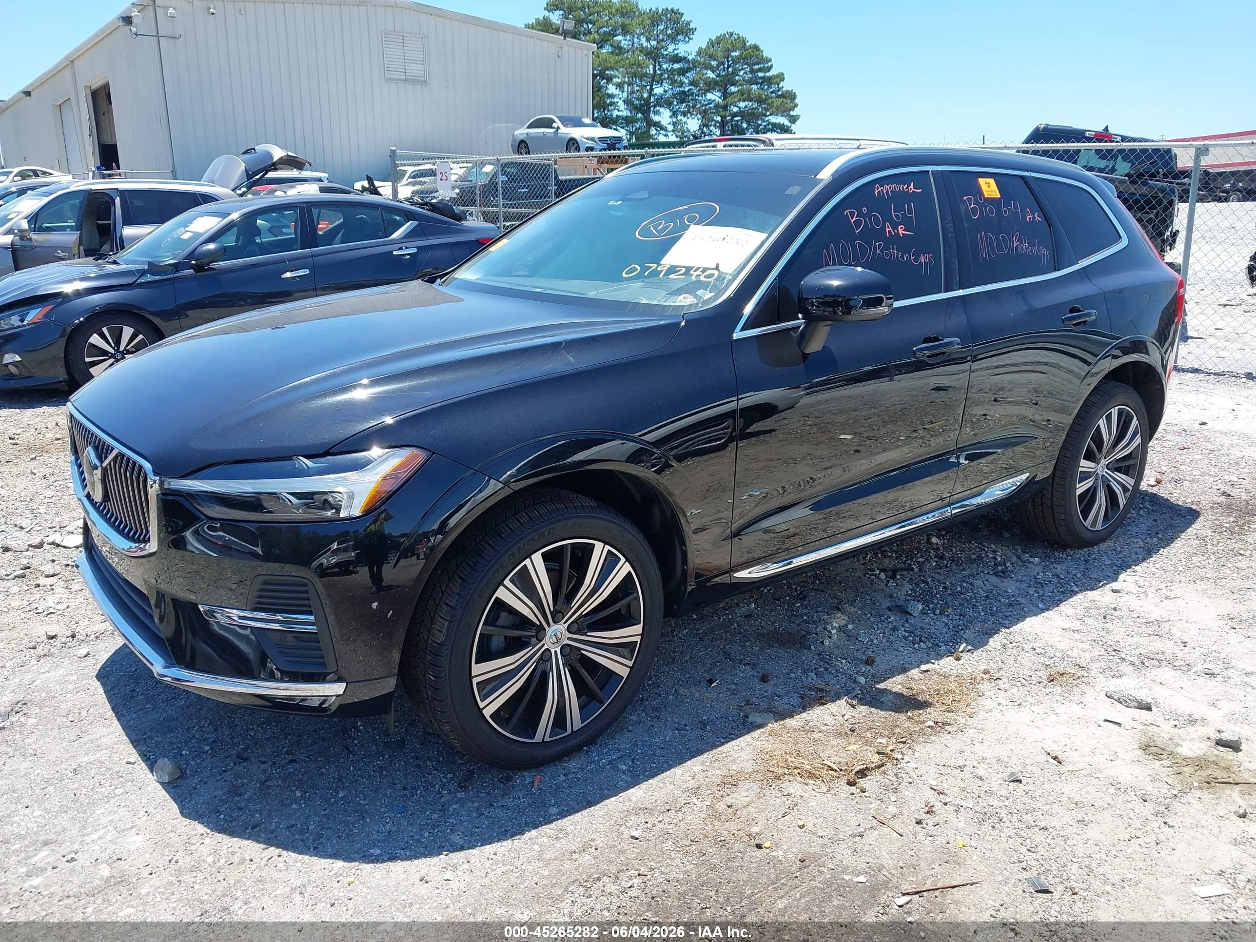 2022 Volvo XC60 VIN YV4L12DL5N1079240 IAAI salvage auction — Side, Salvage (Georgia), sold $7,800 on 2026-09-11 (photo 2)
