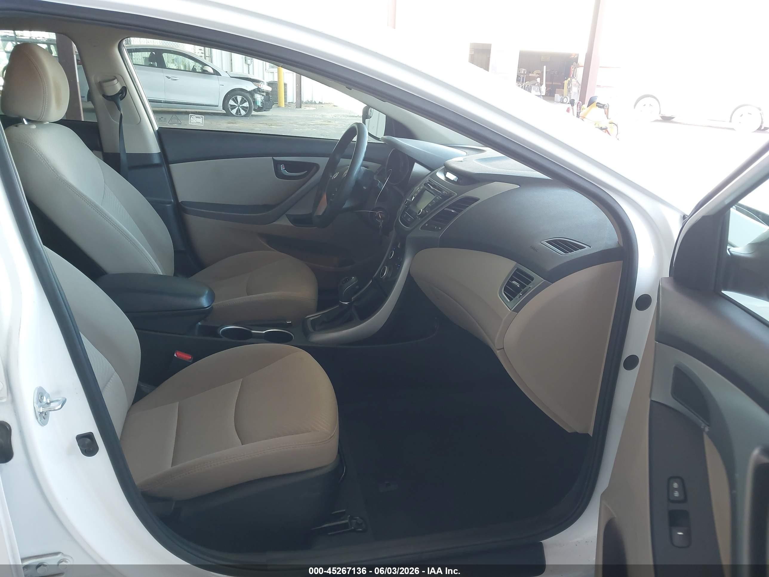 2015 Hyundai Elantra VIN 5NPDH4AE5FH617580 IAAI salvage auction — Front End, Salvage (California), sold $2,350 on 2026-07-09 (photo 5)