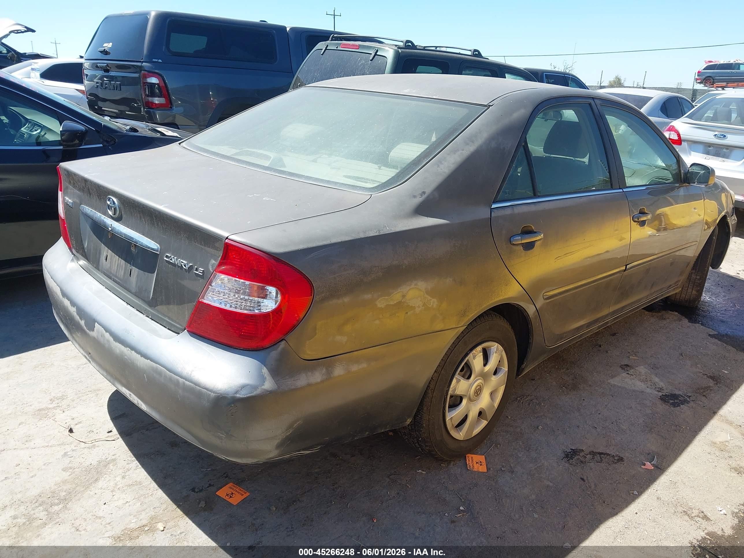 2003 Toyota Camry VIN 4T1BE32K73U661754 IAAI salvage auction — Normal Wear, Clear - Dealer Only (California), sold $475 on 2026-07-09 (photo 4)