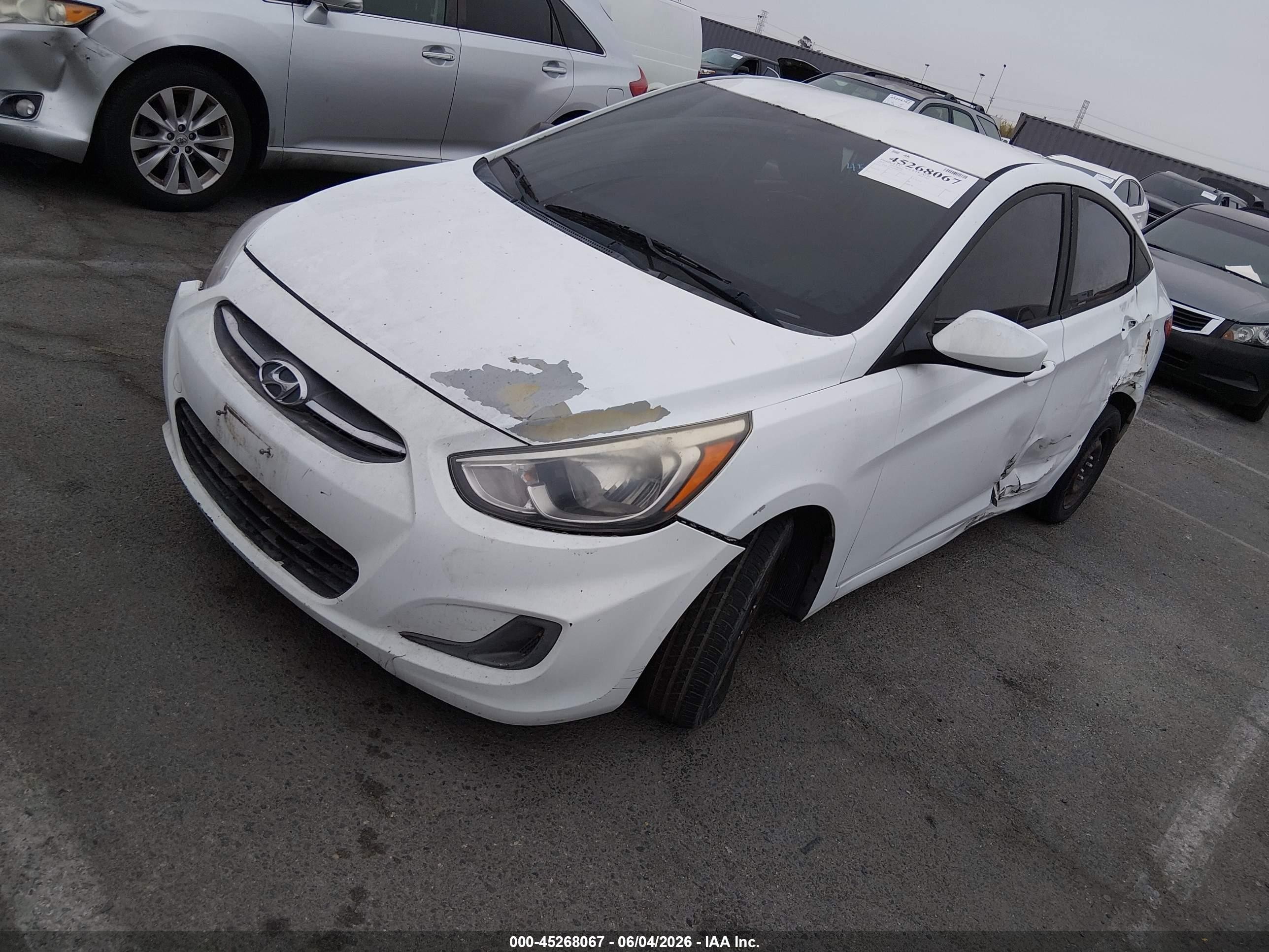 2015 Hyundai Accent VIN KMHCT4AE5FU806273 IAAI salvage auction — Normal Wear, Salvage (California), sold $425 on 2026-07-09 (photo 2)
