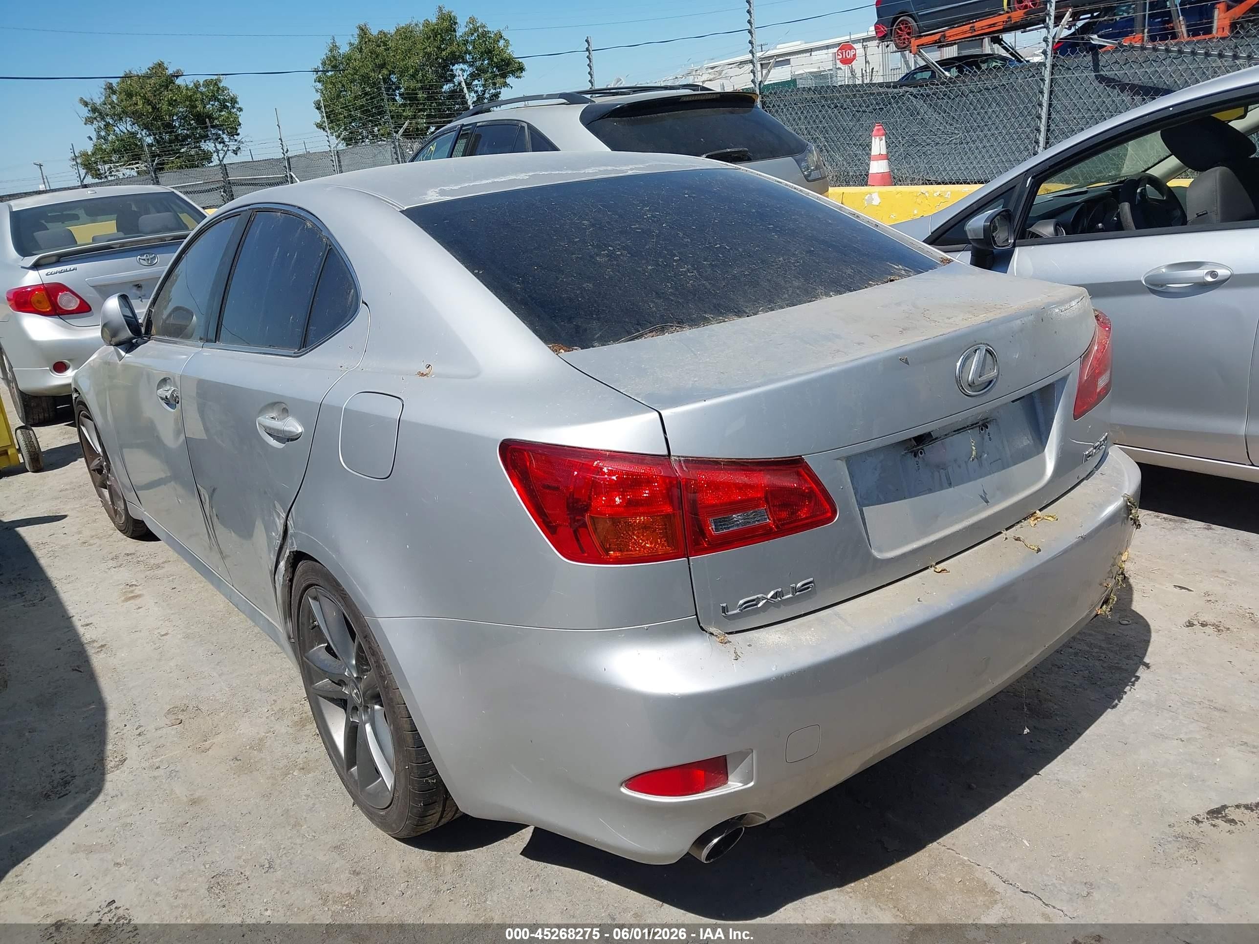 2006 Lexus IS 250 VIN JTHBK262265012801 IAAI salvage auction — Normal Wear, Salvage Title - Dealer (California), sold $450 on 2026-07-02 (photo 3)