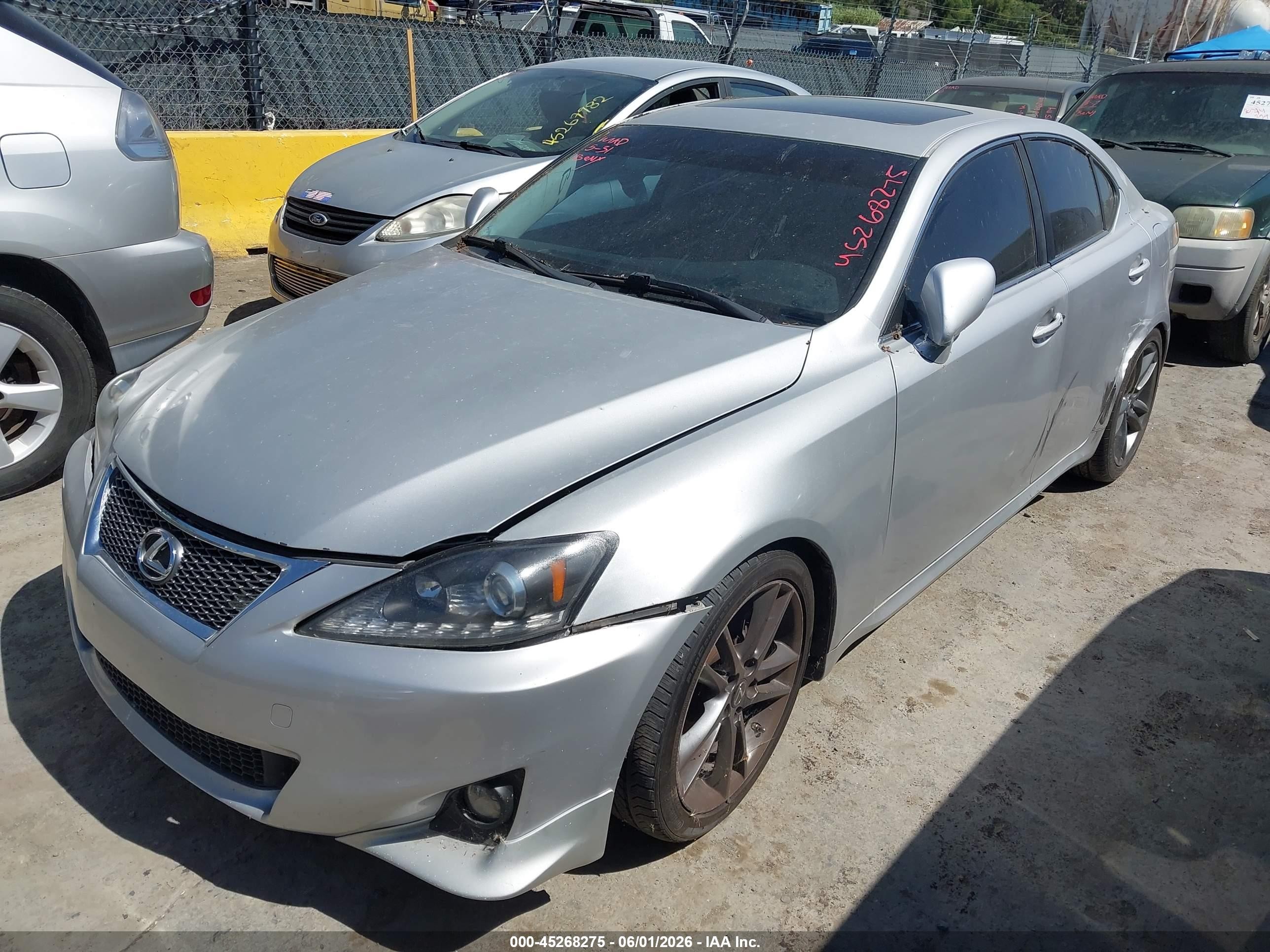 2006 Lexus IS 250 VIN JTHBK262265012801 IAAI salvage auction — Normal Wear, Salvage Title - Dealer (California), sold $450 on 2026-07-02 (photo 6)