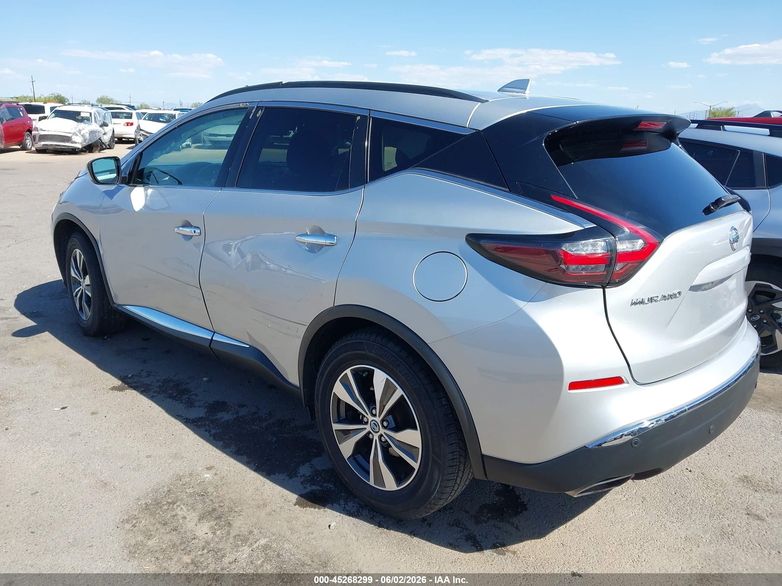 2021 Nissan Murano VIN 5N1AZ2BJ8MC129020 IAAI salvage auction — Unknown, Salvage (Arizona), sold $1,775 on 2026-07-09 (photo 3)
