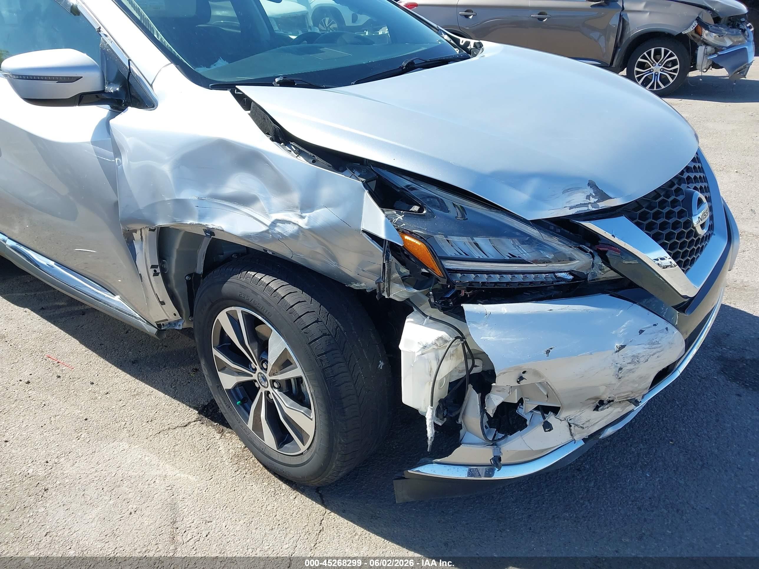2021 Nissan Murano VIN 5N1AZ2BJ8MC129020 IAAI salvage auction — Unknown, Salvage (Arizona), sold $1,775 on 2026-07-09 (photo 6)