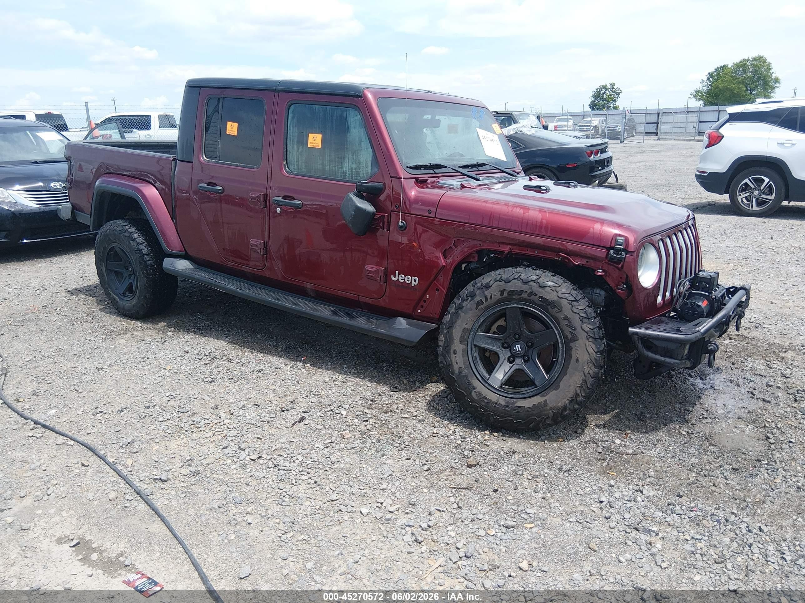 2021 Jeep Gladiator VIN 1C6HJTFG6ML539109 — IAAI salvage auction photo
