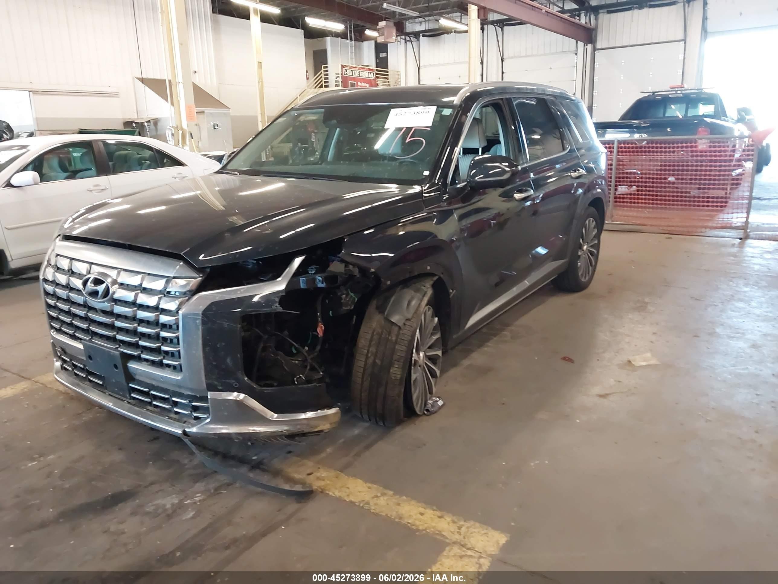 2024 Hyundai Palisade VIN KM8R7DGE2RU731302 IAAI salvage auction — Front End, Salvage (Oregon), sold $12,500 on 2026-07-03 (photo 2)
