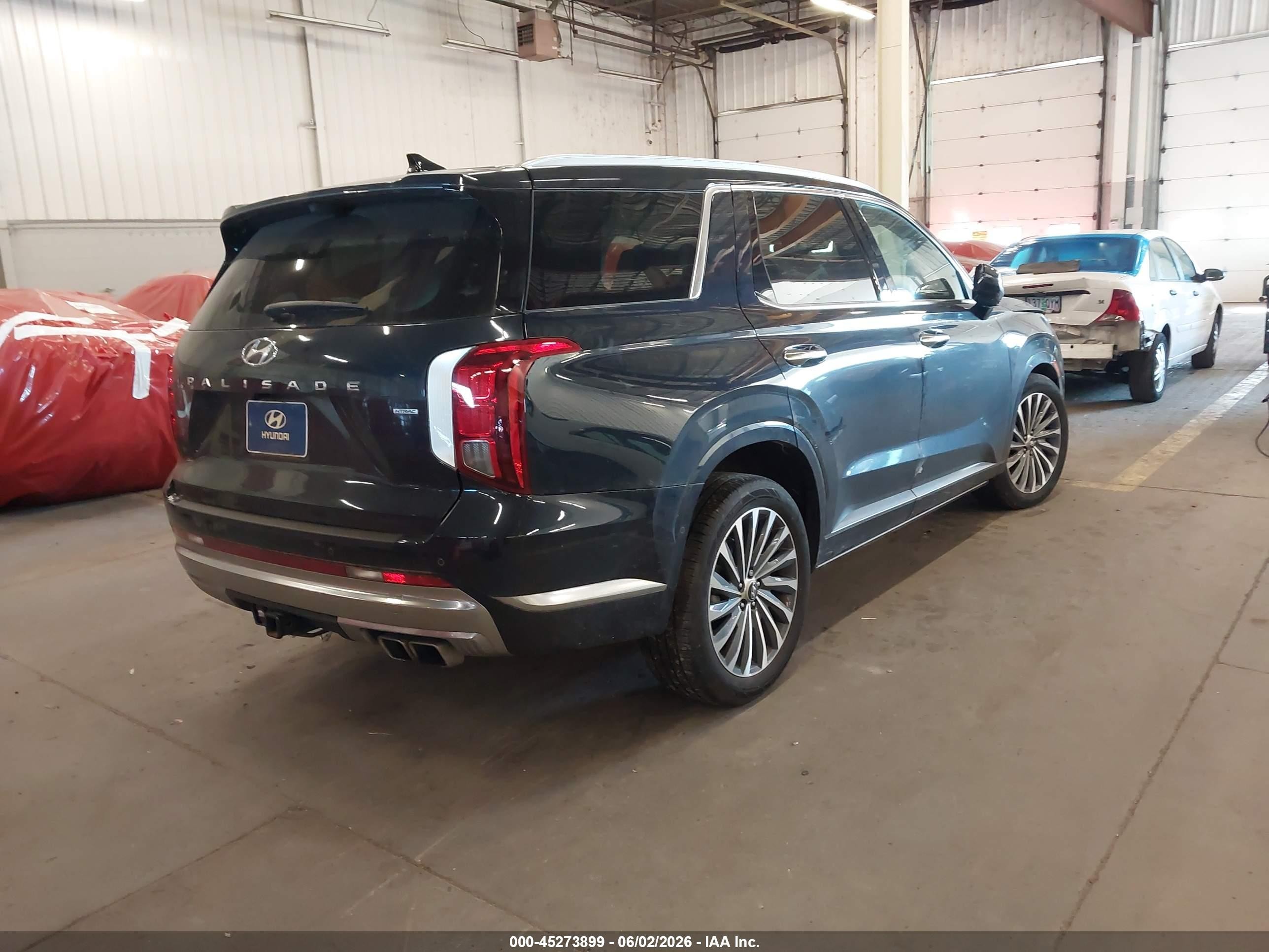 2024 Hyundai Palisade VIN KM8R7DGE2RU731302 IAAI salvage auction — Front End, Salvage (Oregon), sold $12,500 on 2026-07-03 (photo 4)