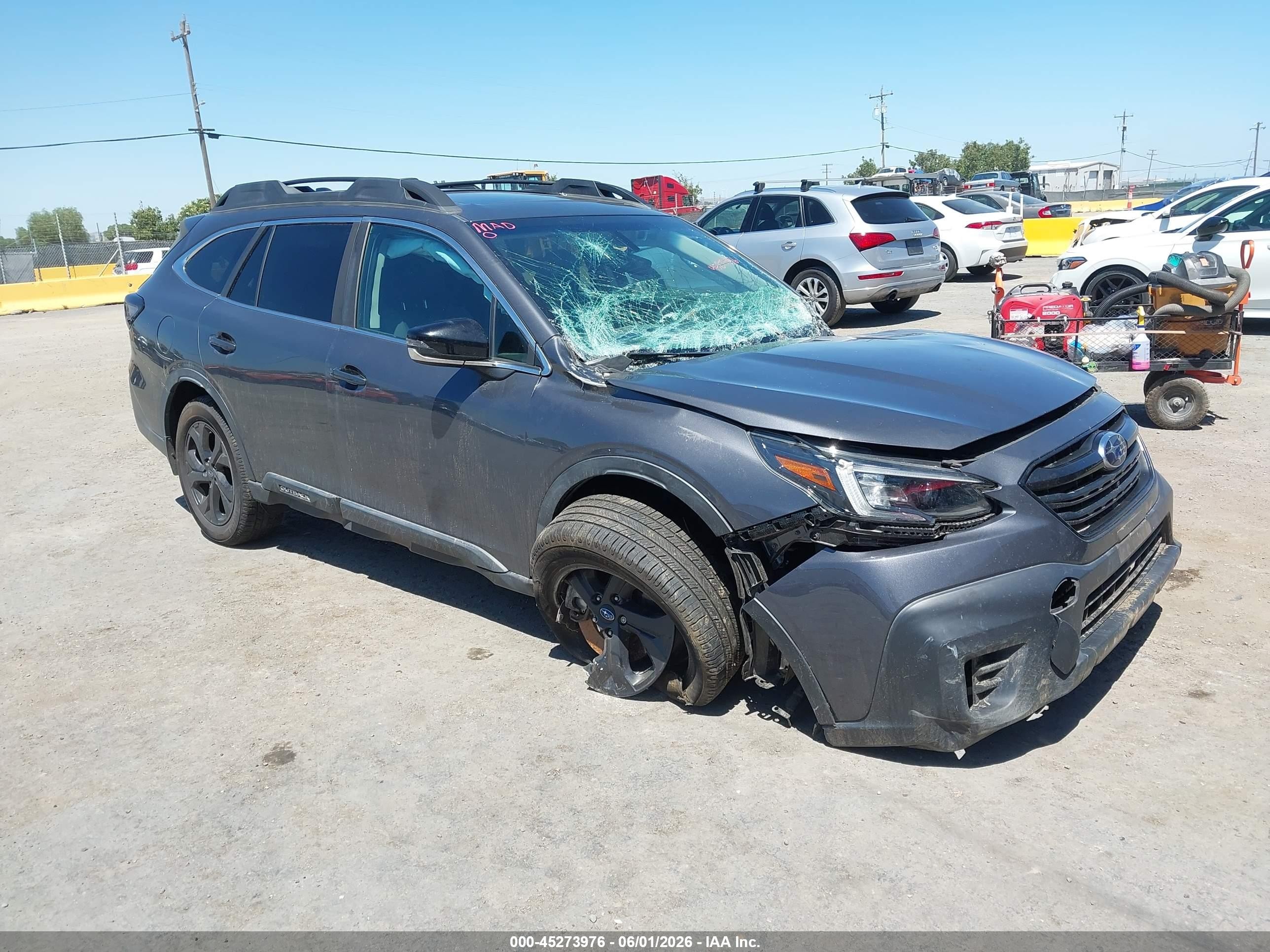 2020 Subaru Outback VIN 4S4BTGKD4L3196063 IAAI salvage auction — Front End, Salvage (California), sold $2,850 on 2026-07-09 (photo 1)