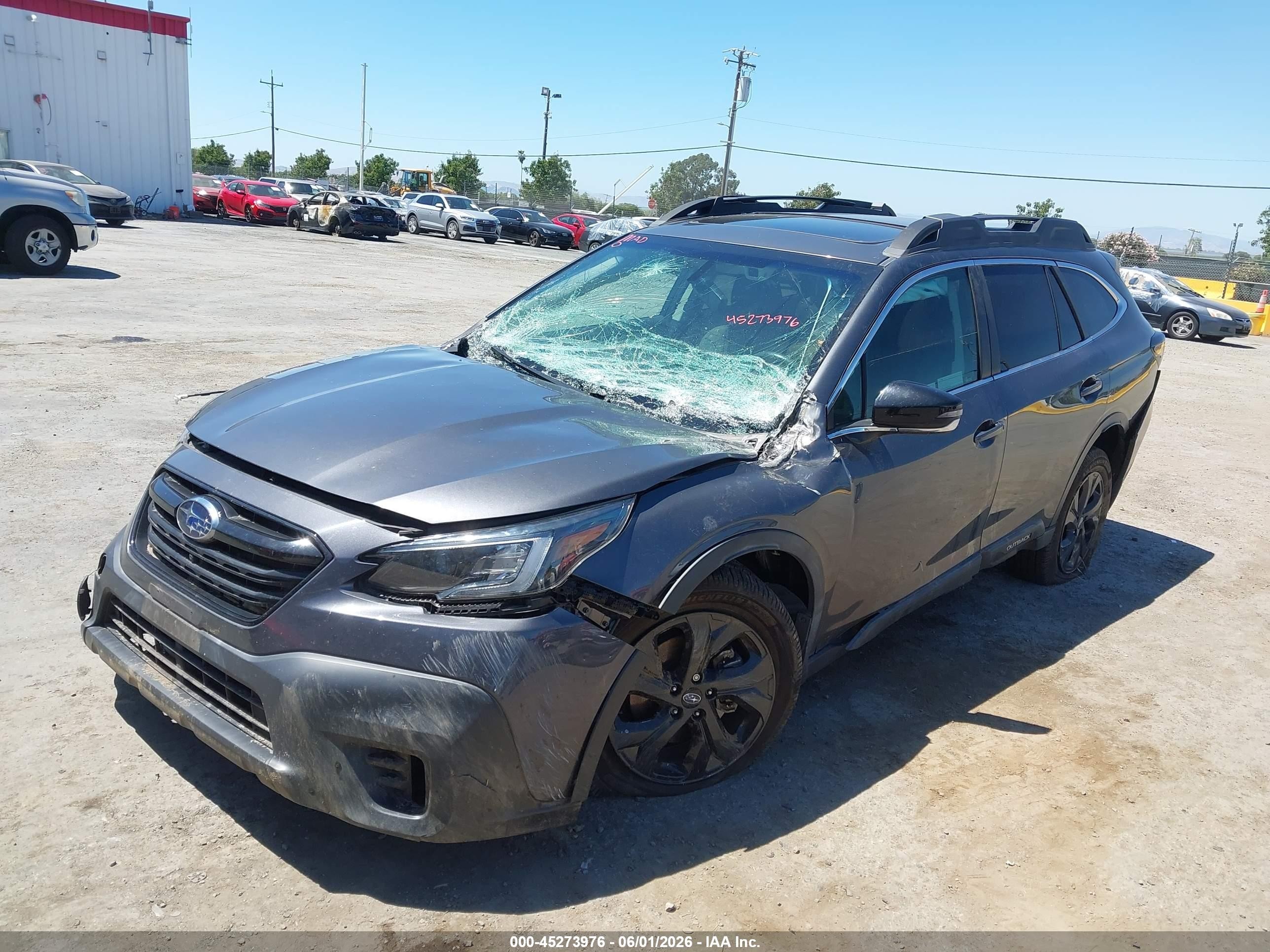 2020 Subaru Outback VIN 4S4BTGKD4L3196063 IAAI salvage auction — Front End, Salvage (California), sold $2,850 on 2026-07-09 (photo 2)