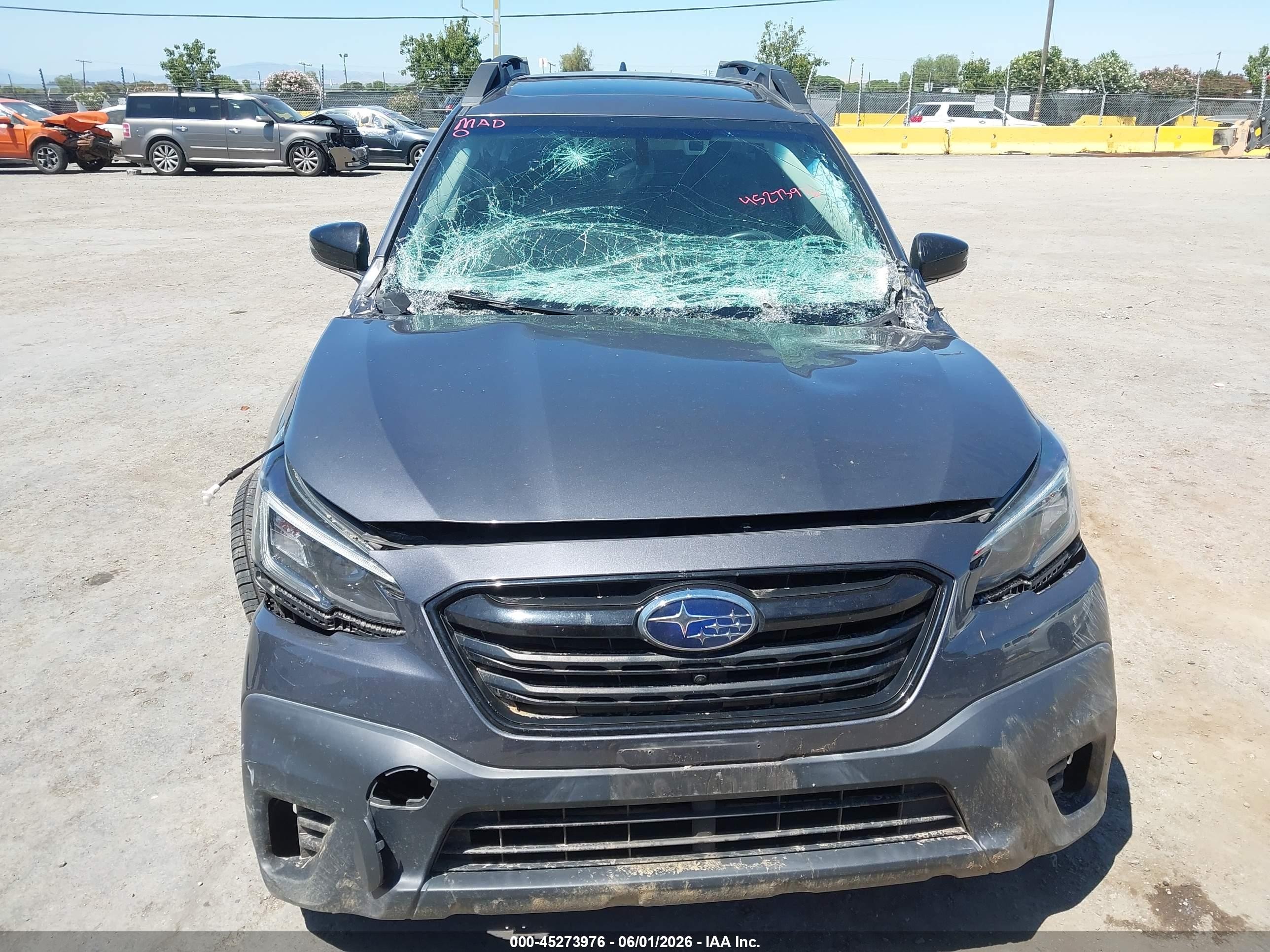 2020 Subaru Outback VIN 4S4BTGKD4L3196063 IAAI salvage auction — Front End, Salvage (California), sold $2,850 on 2026-07-09 (photo 6)