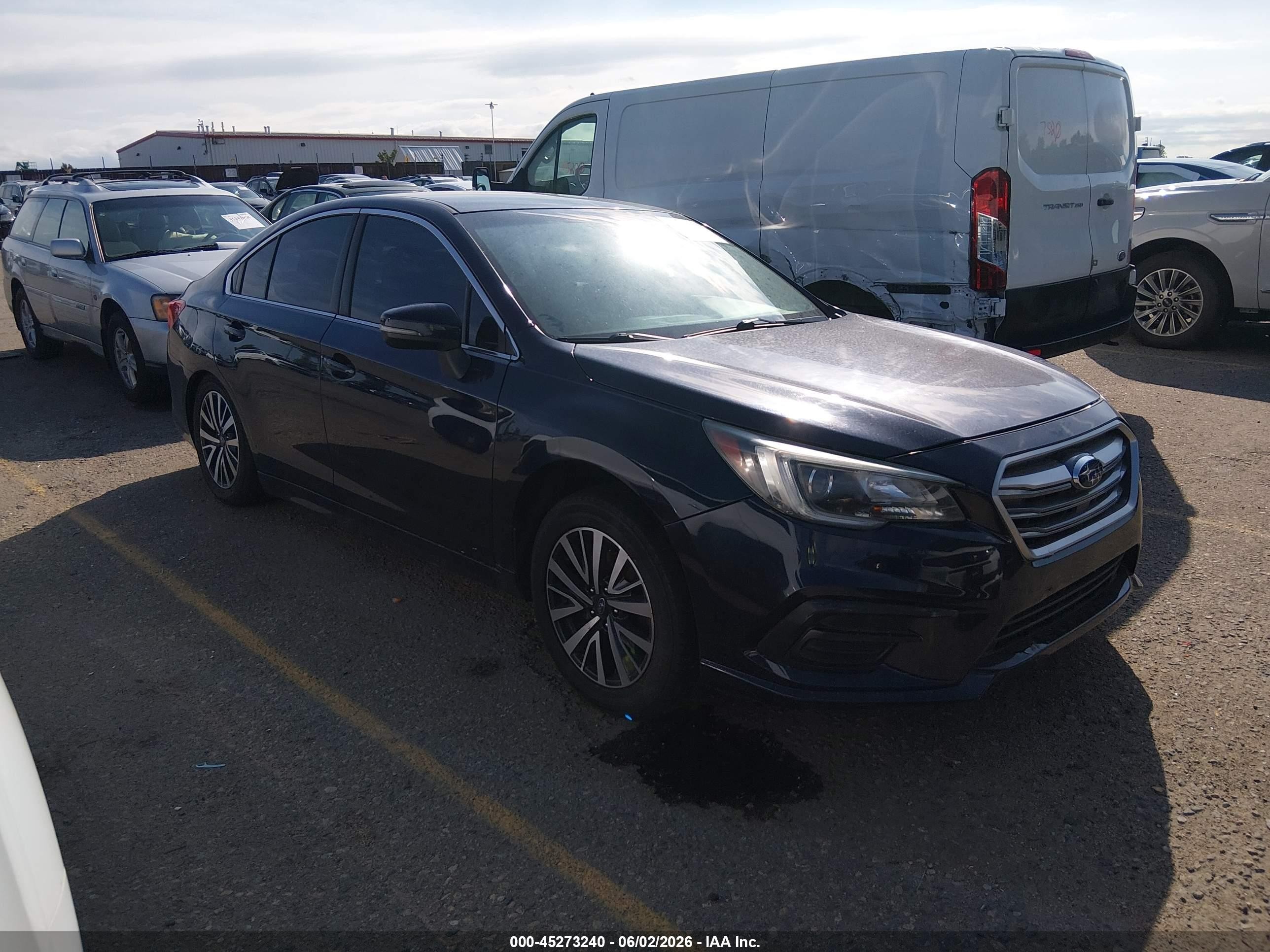 2018 Subaru LEGACY VIN 4S3BNAF6XJ3045779 IAAI salvage auction — Front & Rear, Salvage (Colorado), sold $2,500 on 2026-09-11 (photo 1)