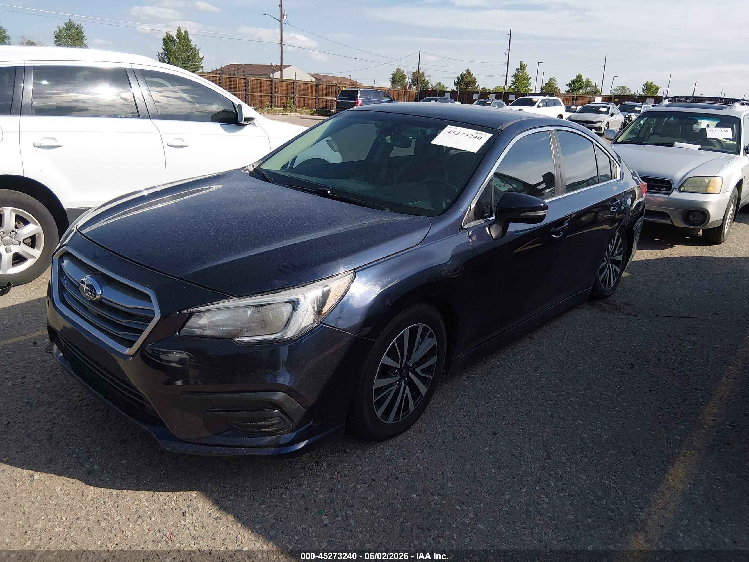 2018 Subaru LEGACY VIN 4S3BNAF6XJ3045779 IAAI salvage auction — Front & Rear, Salvage (Colorado), sold $2,500 on 2026-09-11 (photo 2)