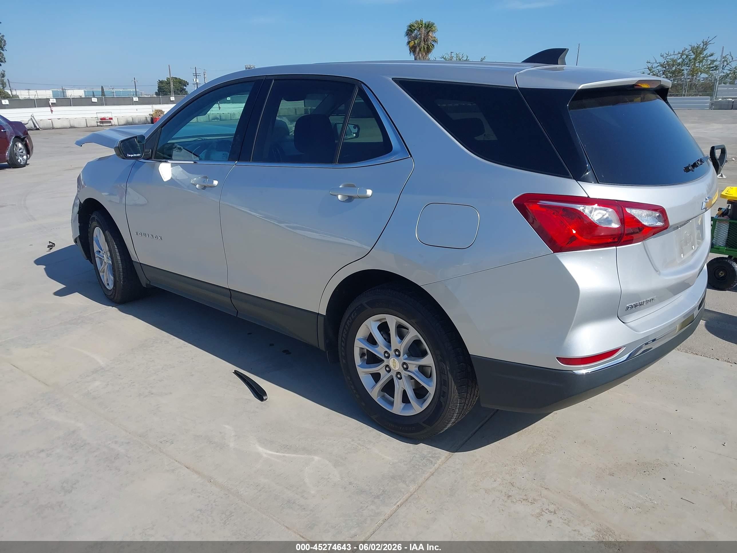 2020 Chevrolet Equinox VIN 3GNAXKEV2LS679922 IAAI salvage auction — Front End, Salvage (California), sold $1,200 on 2026-07-12 (photo 3)