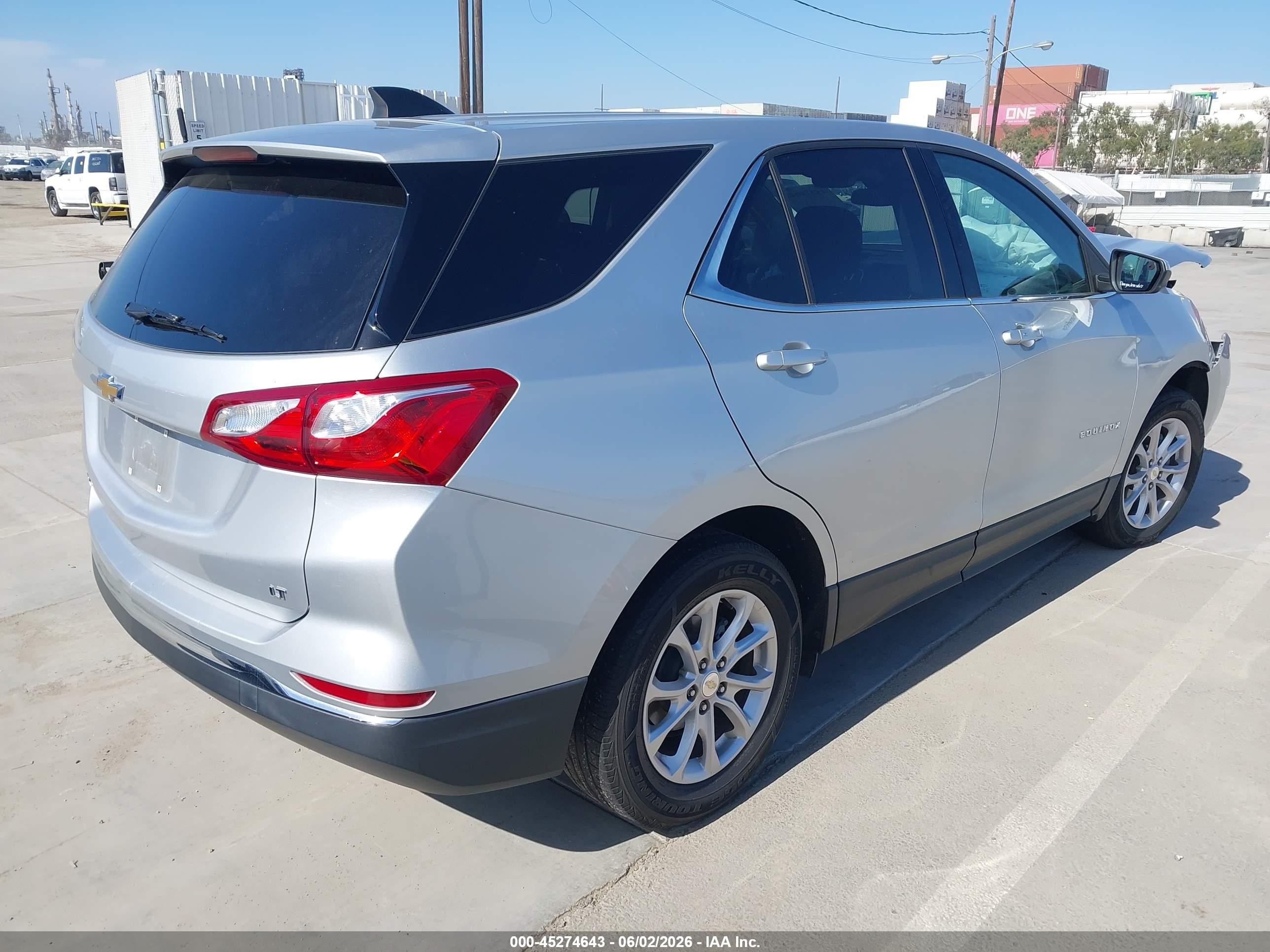 2020 Chevrolet Equinox VIN 3GNAXKEV2LS679922 IAAI salvage auction — Front End, Salvage (California), sold $1,200 on 2026-07-12 (photo 4)