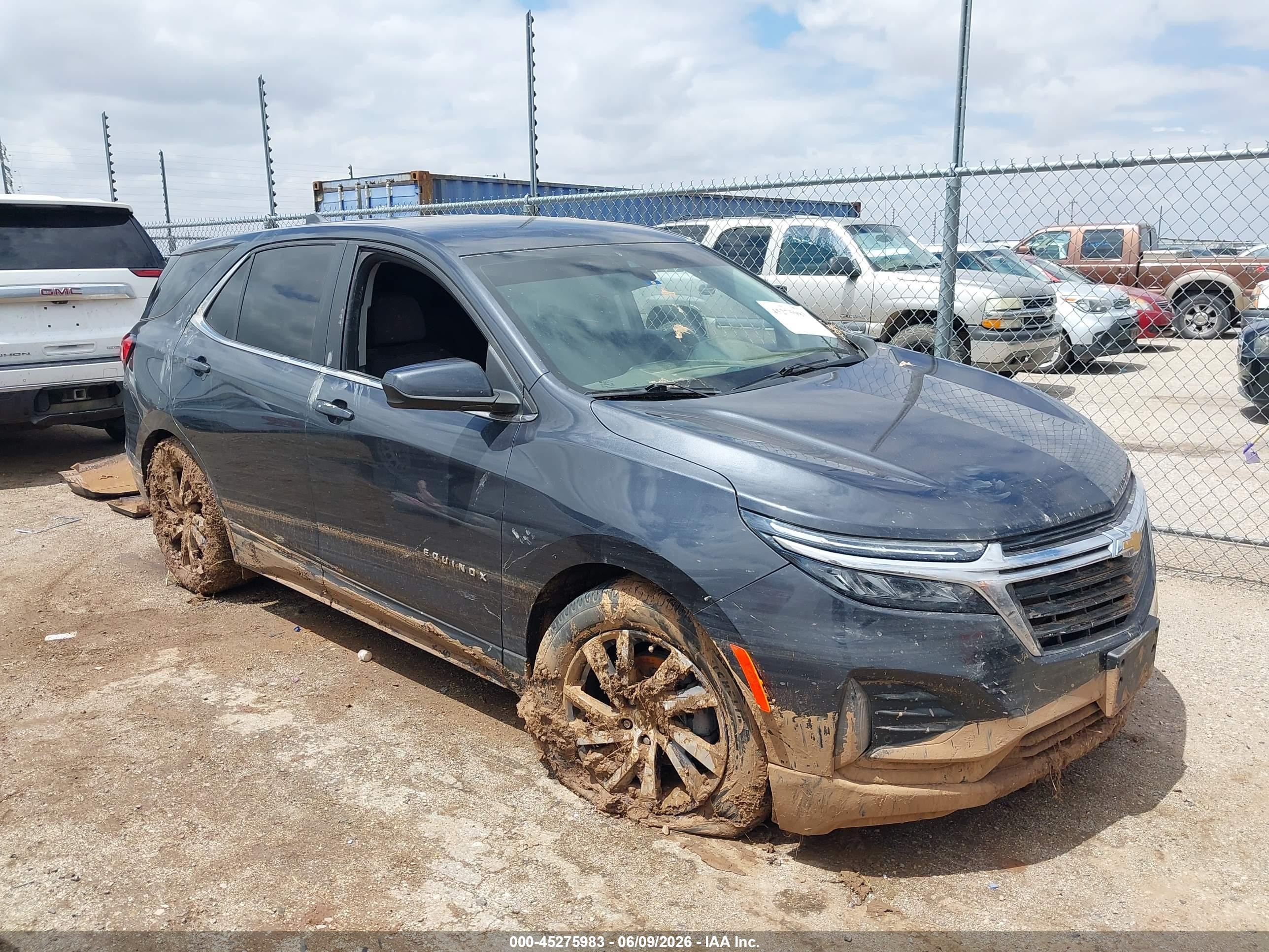 2022 Chevrolet Equinox VIN 2GNAXKEV1N6150270 IAAI salvage auction — Unknown, Salvage (Texas), sold $3,300 on 2026-07-10 (photo 1)