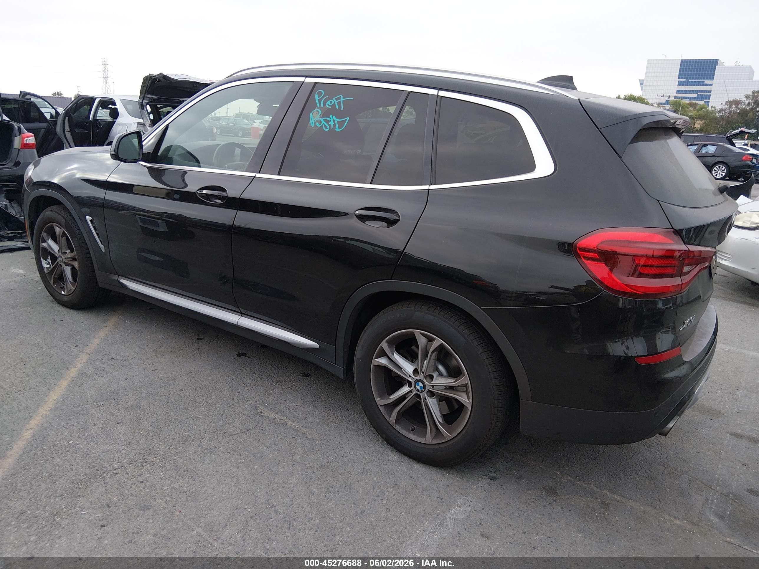 2021 BMW X3 VIN 5UXTY3C09M9E29997 IAAI salvage auction — Rear End, Salvage (California), sold $9,100 on 2026-07-09 (photo 3)