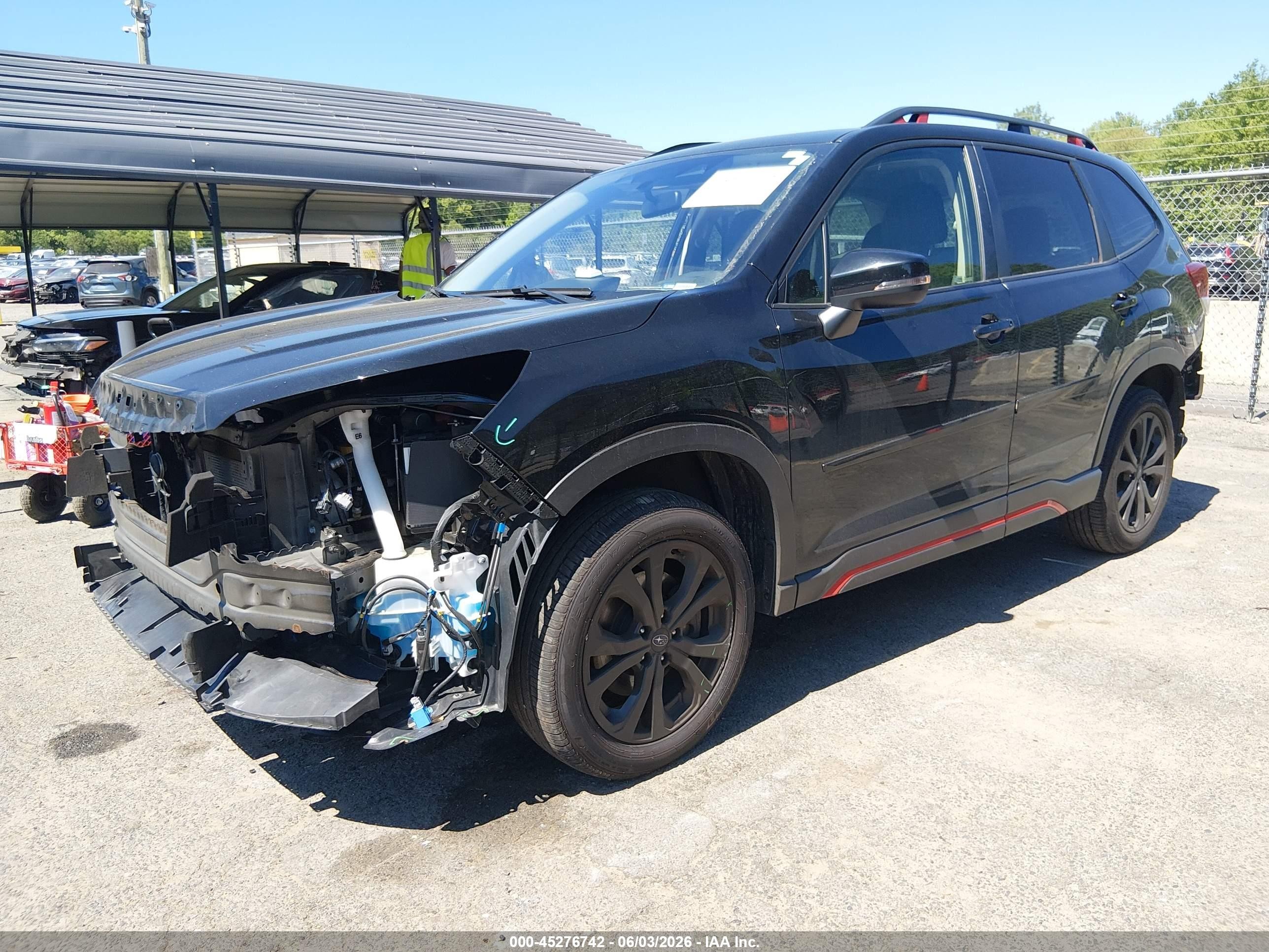 2022 Subaru Forester VIN JF2SKAJC9NH475092 IAAI salvage auction — Front End, Salvage (Connecticut), sold $4,900 on 2026-07-12 (photo 2)