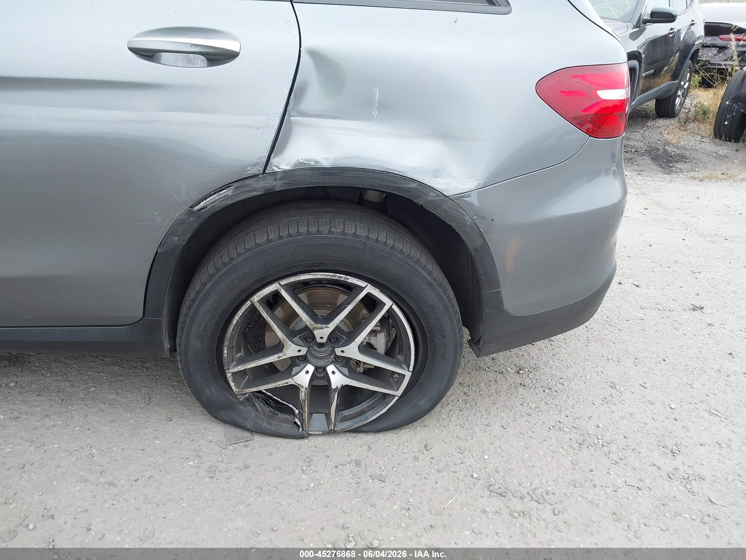 2018 Mercedes-Benz GLC-Class VIN WDC0G5EB0JF400796 IAAI salvage auction — Rear End, Salvage Certificate (California), sold $4,400 on 2026-09-13 (photo 6)