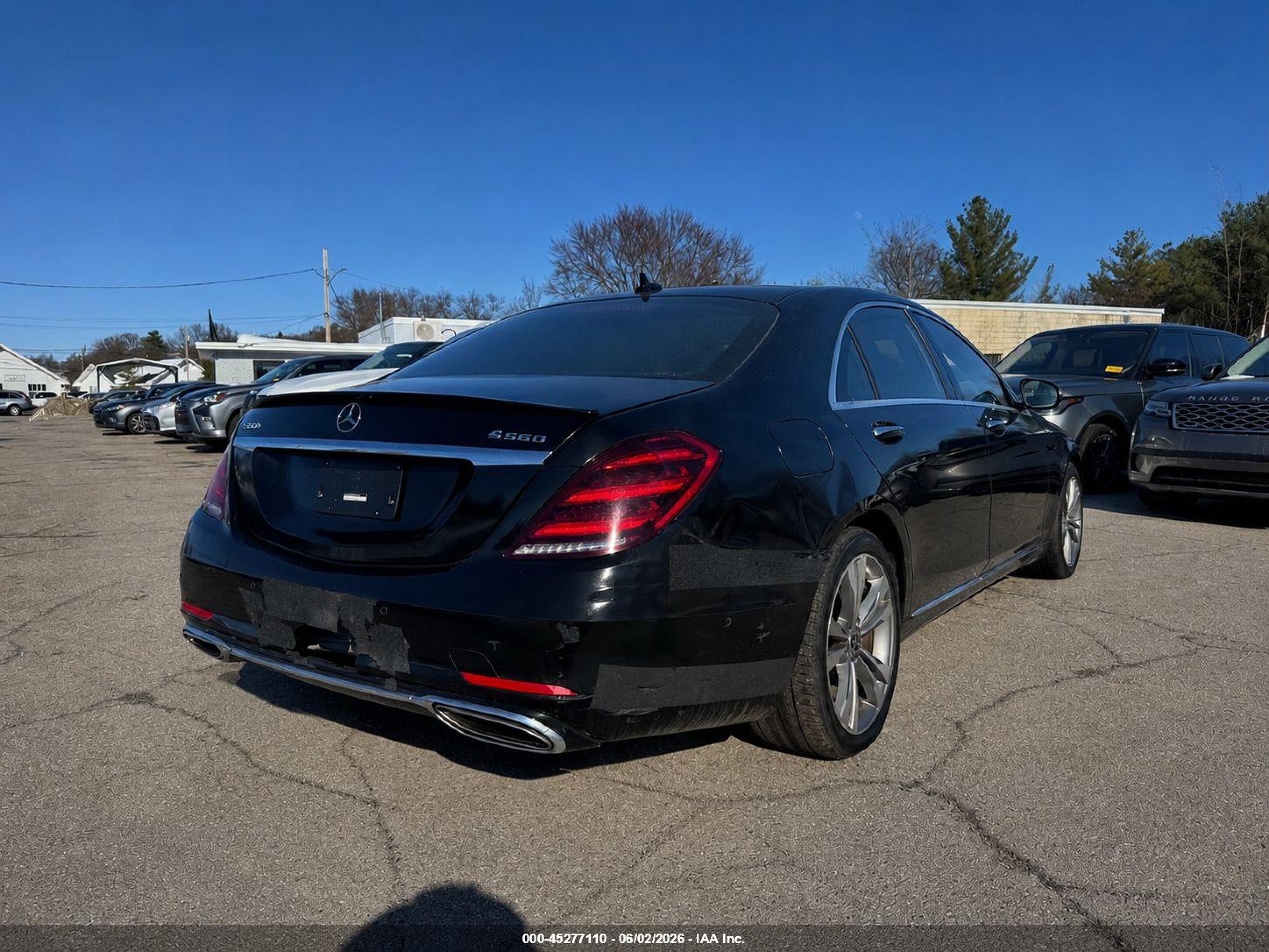 2020 Mercedes-Benz S-Class VIN WDDUG8GB2LA526654 IAAI salvage auction — Rear End, Original (New Hampshire), sold $10,300 on 2026-07-01 (photo 4)
