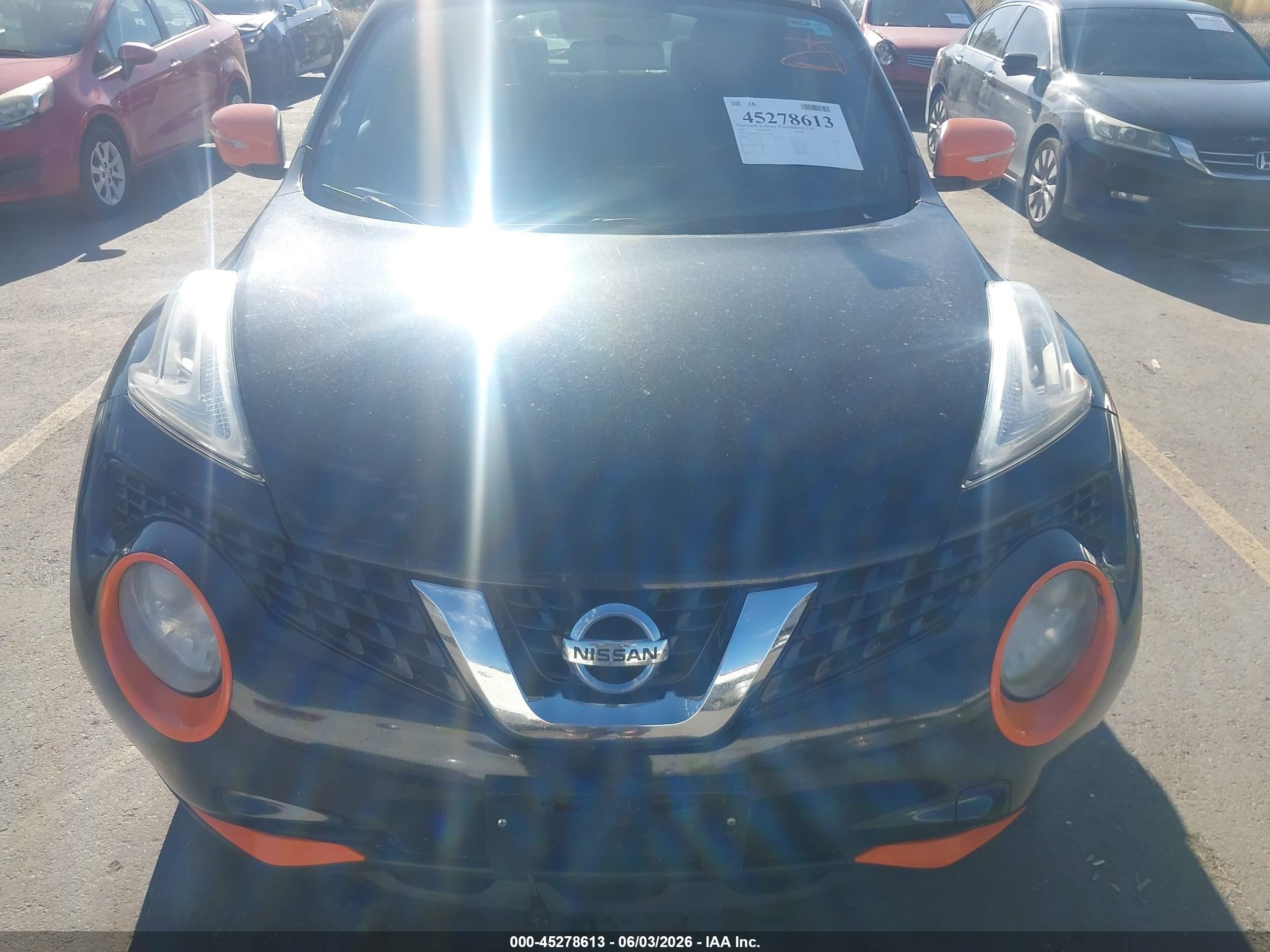 2015 Nissan Juke VIN JN8AF5MV2FT550933 IAAI salvage auction — Engine Damage, Clear (Utah), sold $350 on 2026-07-09 (photo 6)