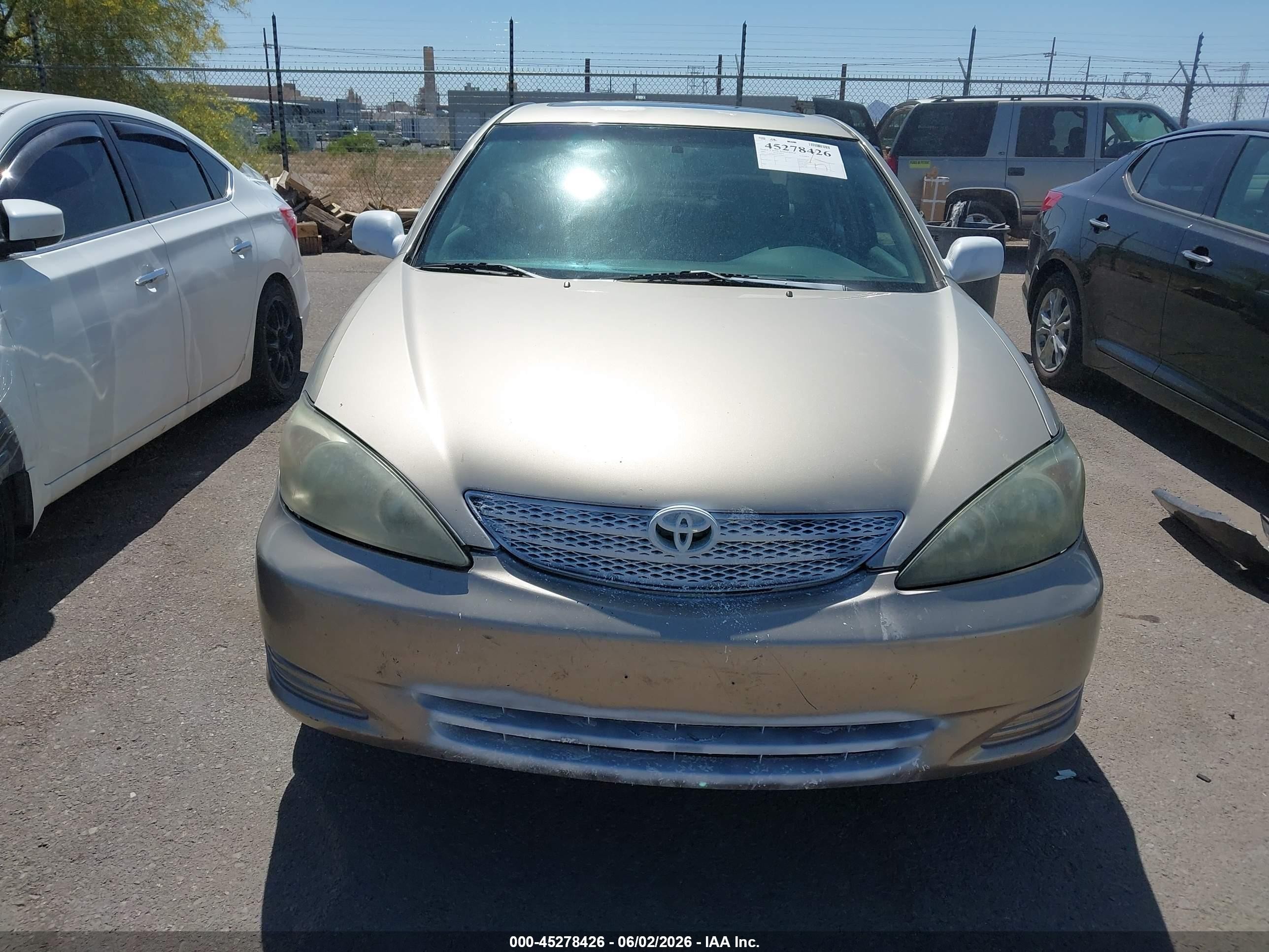 2002 Toyota Camry VIN 4T1BF30K32U504561 IAAI salvage auction — Theft, Salvage (Arizona), sold $1,050 on 2026-07-09 (photo 6)