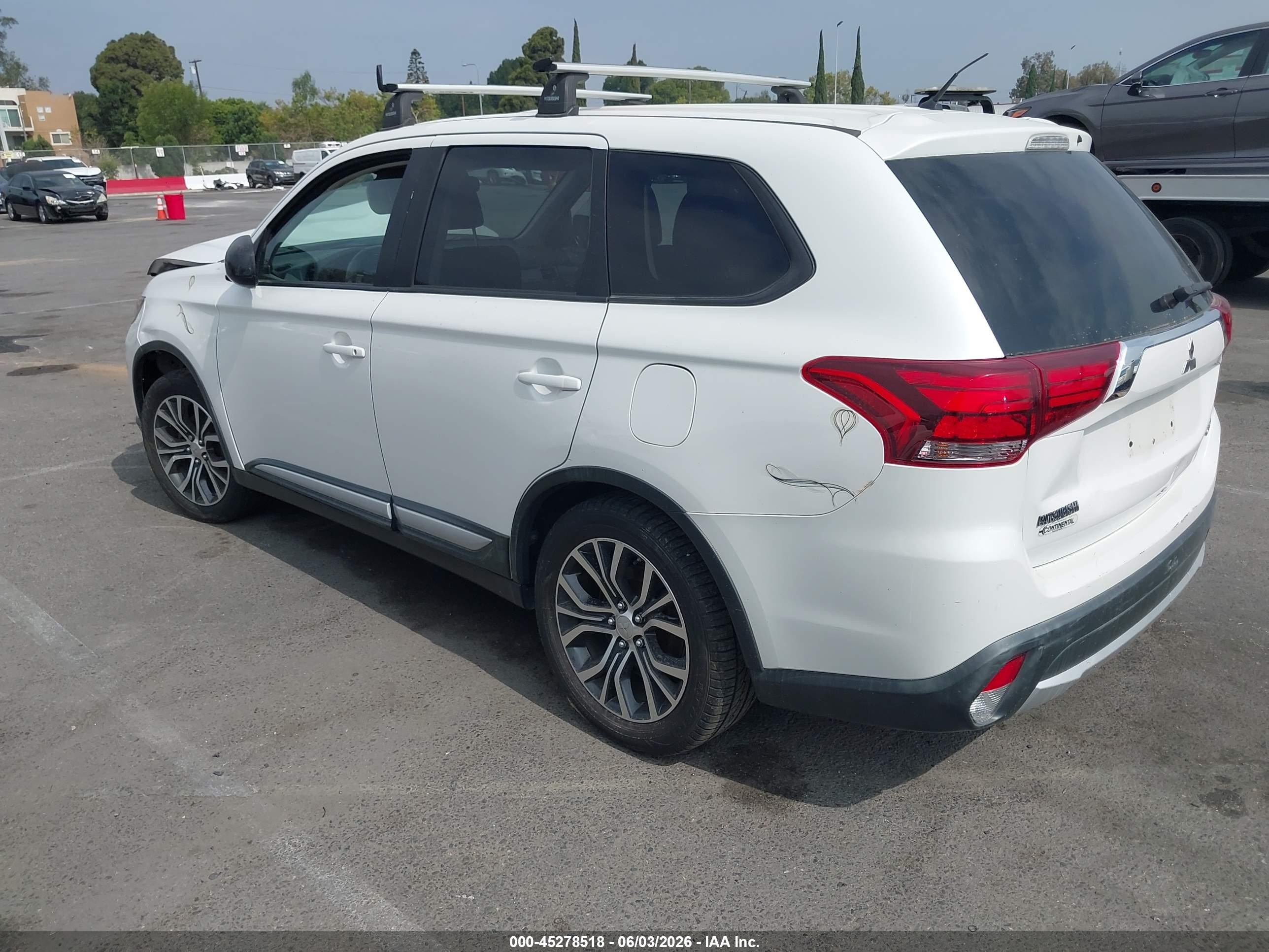 2016 Mitsubishi Outlander VIN JA4AD2A37GZ000347 IAAI salvage auction — Front End, Salvage (California), sold $1,275 on 2026-07-05 (photo 3)