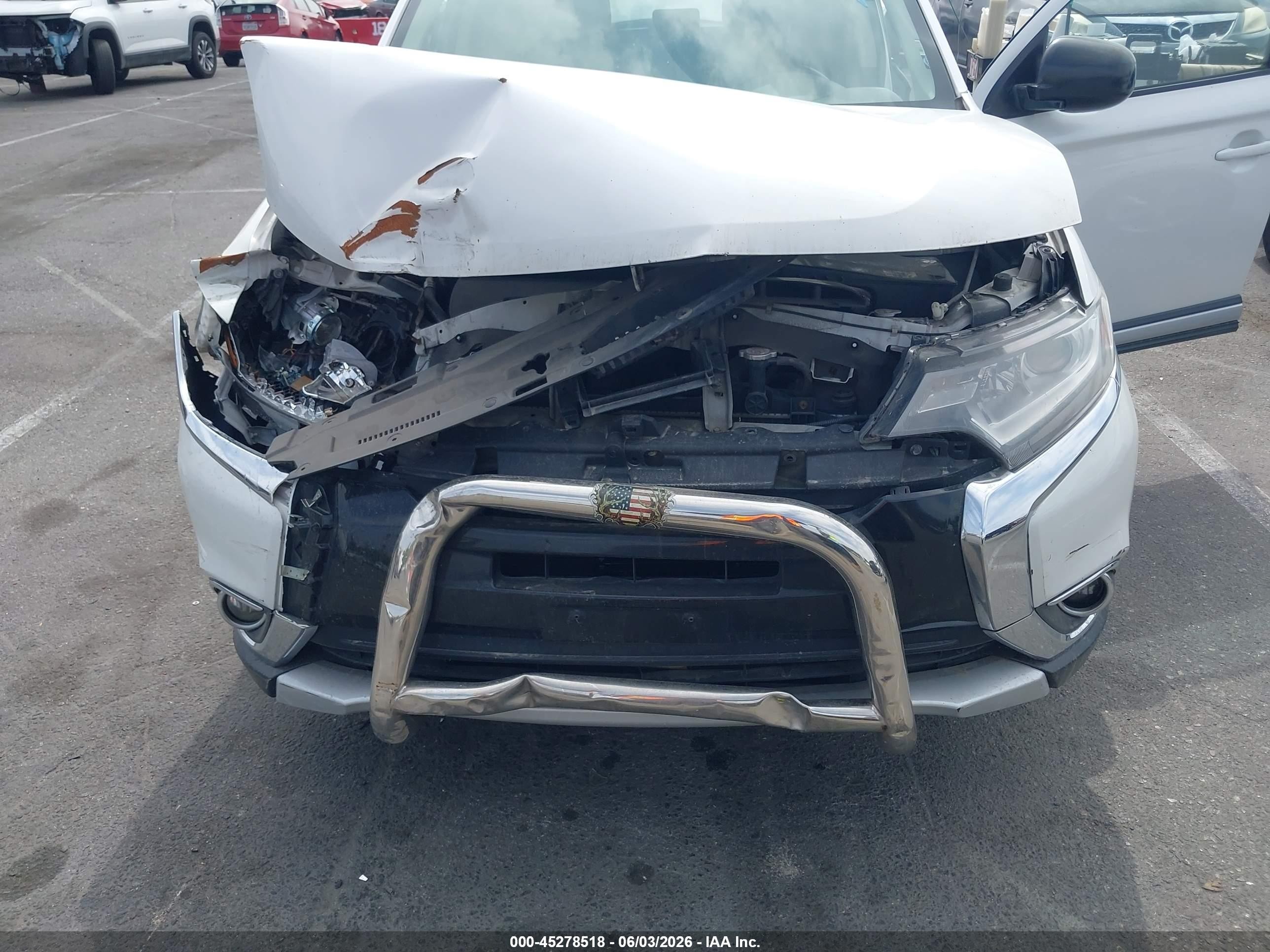 2016 Mitsubishi Outlander VIN JA4AD2A37GZ000347 IAAI salvage auction — Front End, Salvage (California), sold $1,275 on 2026-07-05 (photo 6)