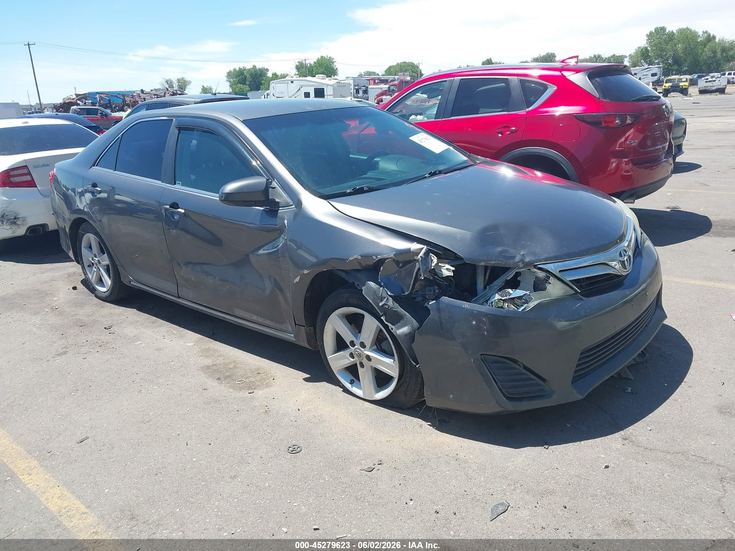 2013 Toyota Camry VIN 4T1BF1FK8DU212029 IAAI salvage auction — Side, Salvage (Utah), sold $1,900 on 2026-07-09 (photo 1)