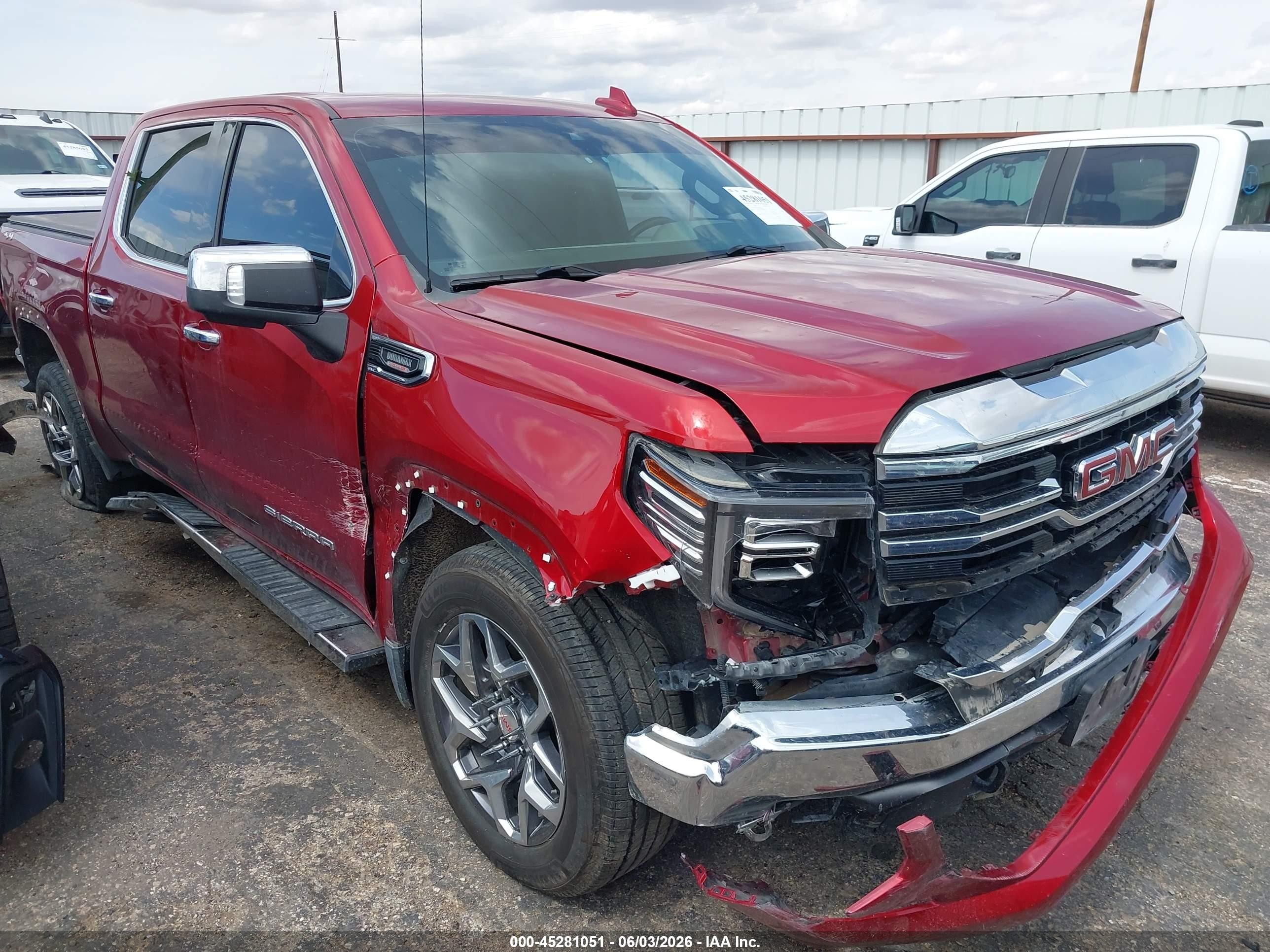 2022 GMC Sierra 1500 VIN 3GTUUDET2NG552313 — IAAI salvage auction photo