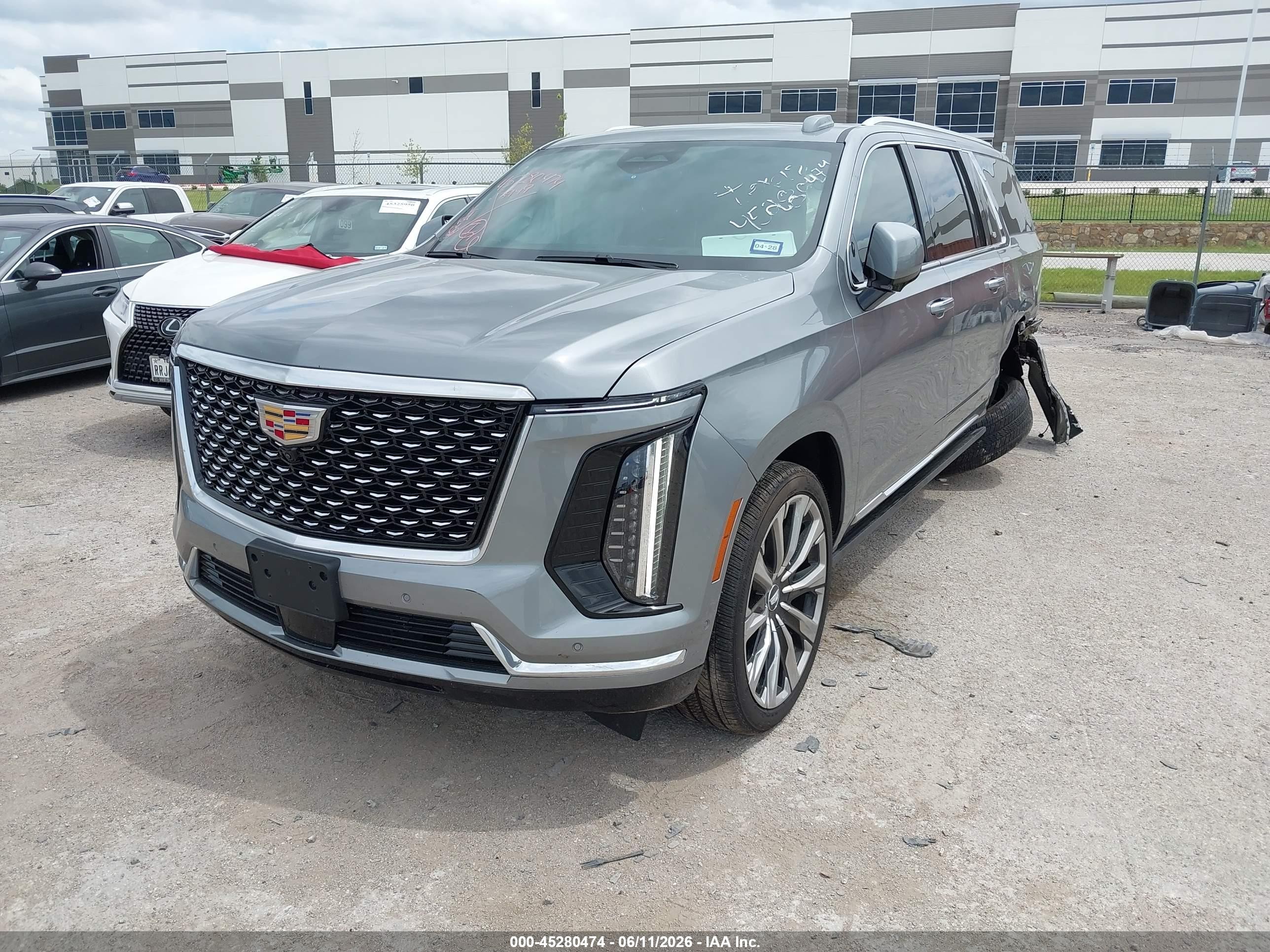 2026 Cadillac Escalade ESV VIN 1GYS9LKL1TR168148 IAAI salvage auction — Rear End, Salvage (Texas), sold $59,500 on 2026-08-19 (photo 2)