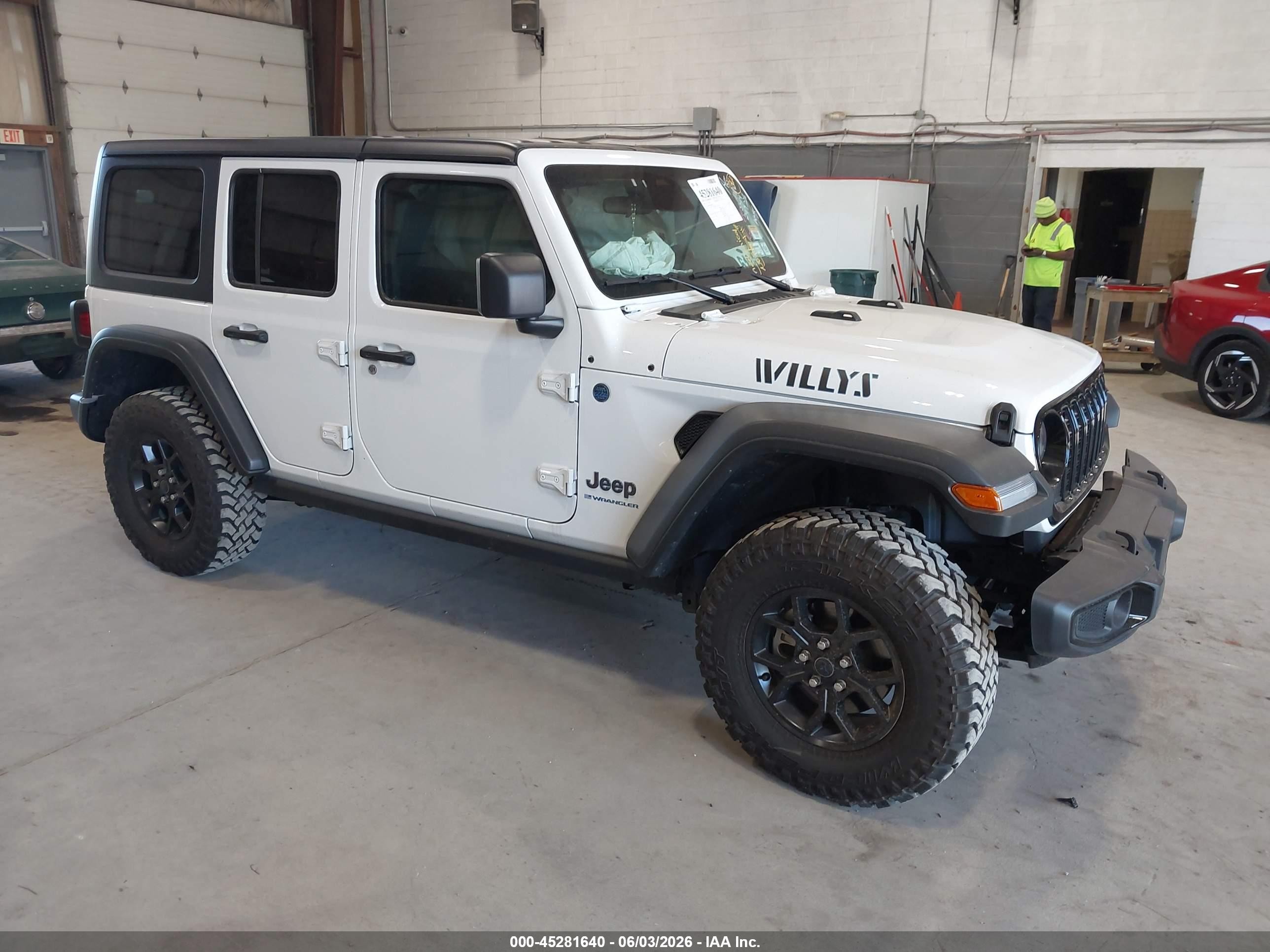 2025 Jeep Wrangler VIN 1C4RJXN63SW606418 — IAAI salvage auction photo
