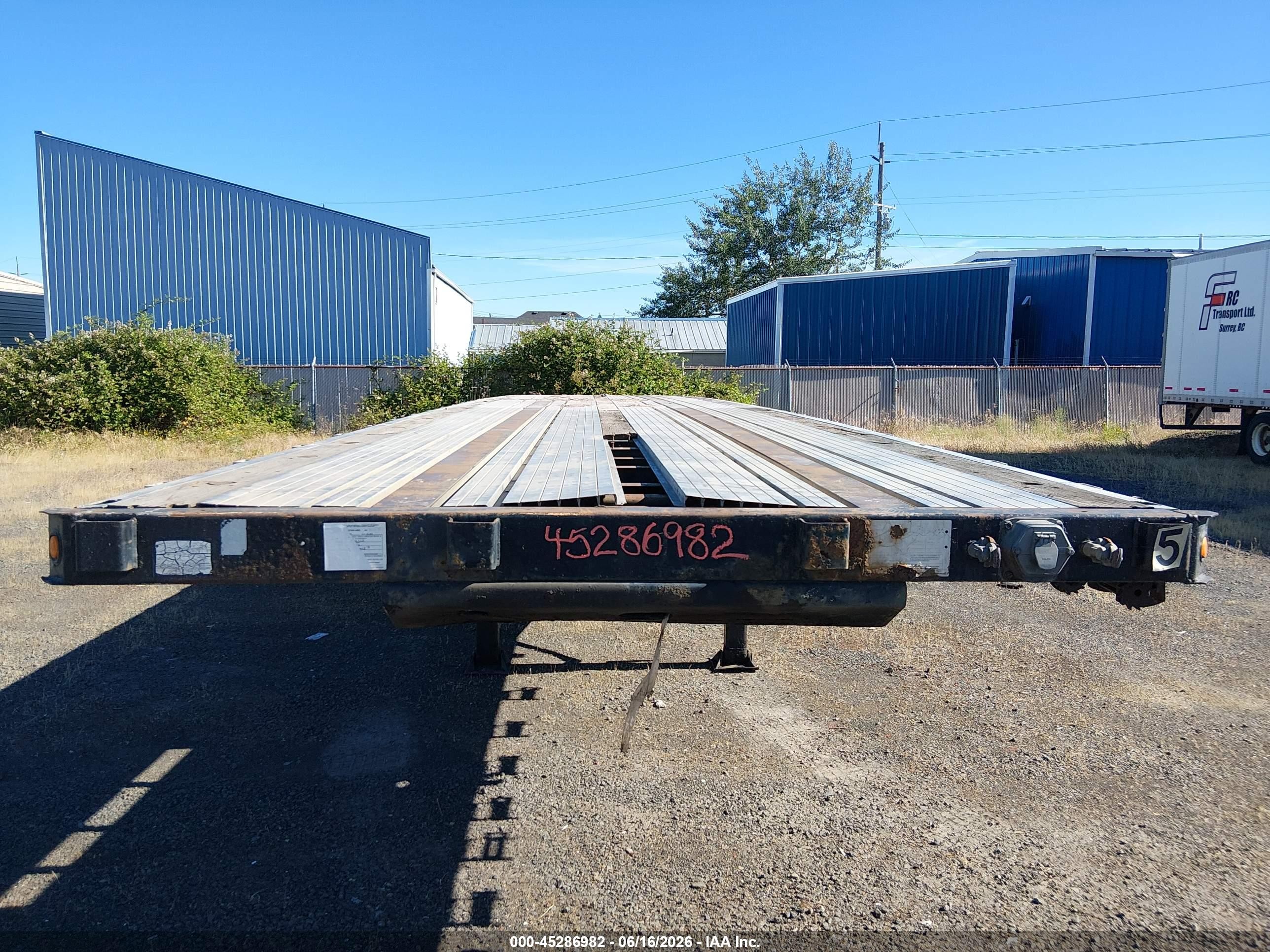 1999 Wabash national corp Trailer VIN 1JJF482W1X5415736 IAAI salvage auction — Rollover, Bill Of Sale (Oregon), sold $225 on 2026-09-09 (photo 7)