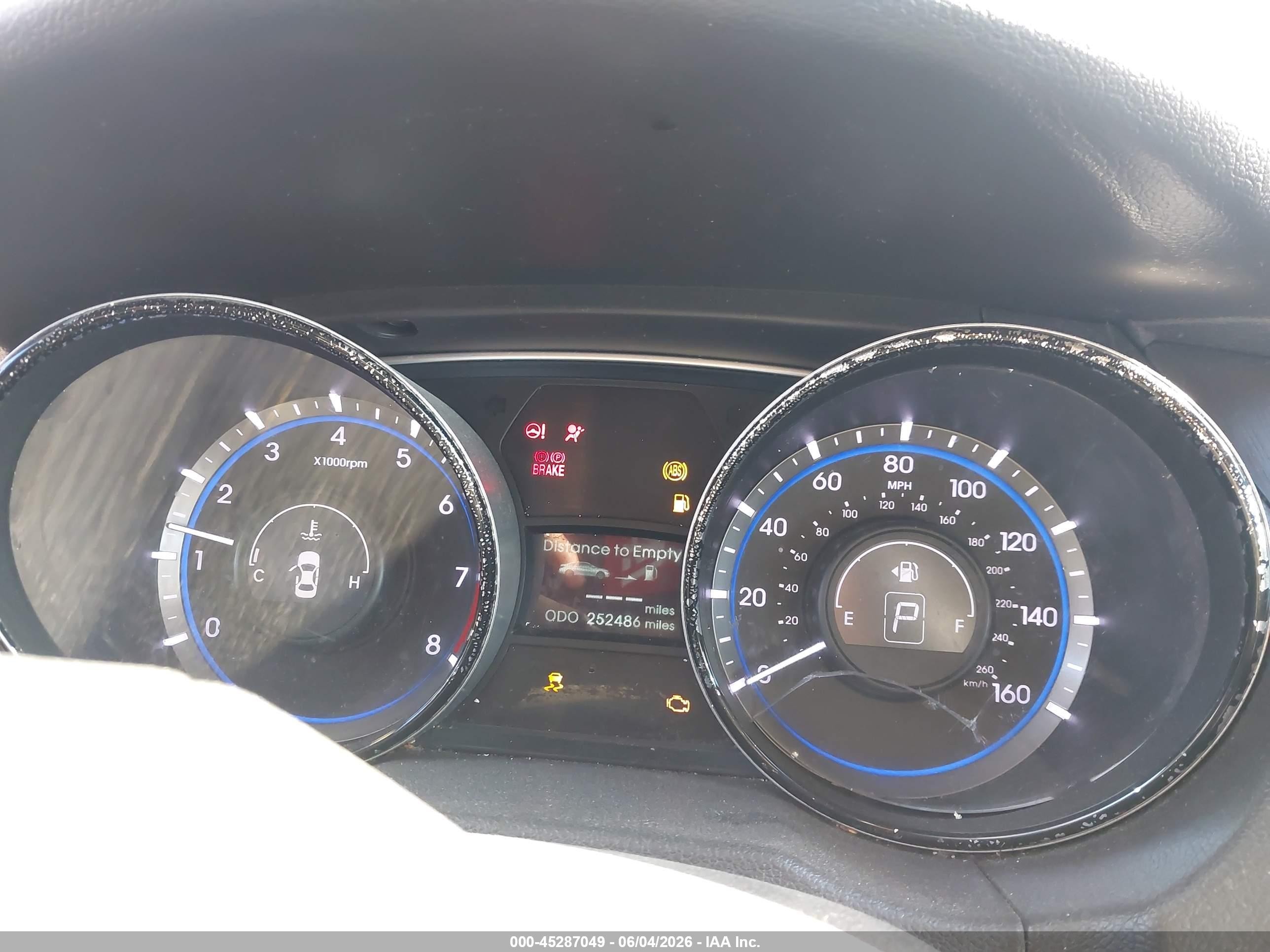 2014 Hyundai Sonata VIN 5NPEB4AC4EH940795 IAAI salvage auction — Unknown, Salvage (California), sold $500 on 2026-07-04 (photo 7)