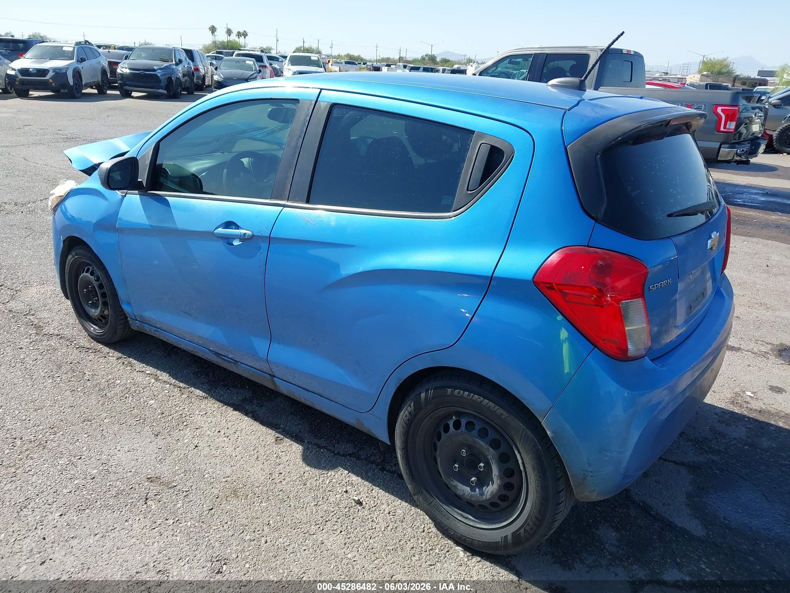 2018 Chevrolet Spark VIN KL8CB6SA8JC426477 IAAI salvage auction — Front End, Salvage (Arizona), sold $375 on 2026-07-09 (photo 3)