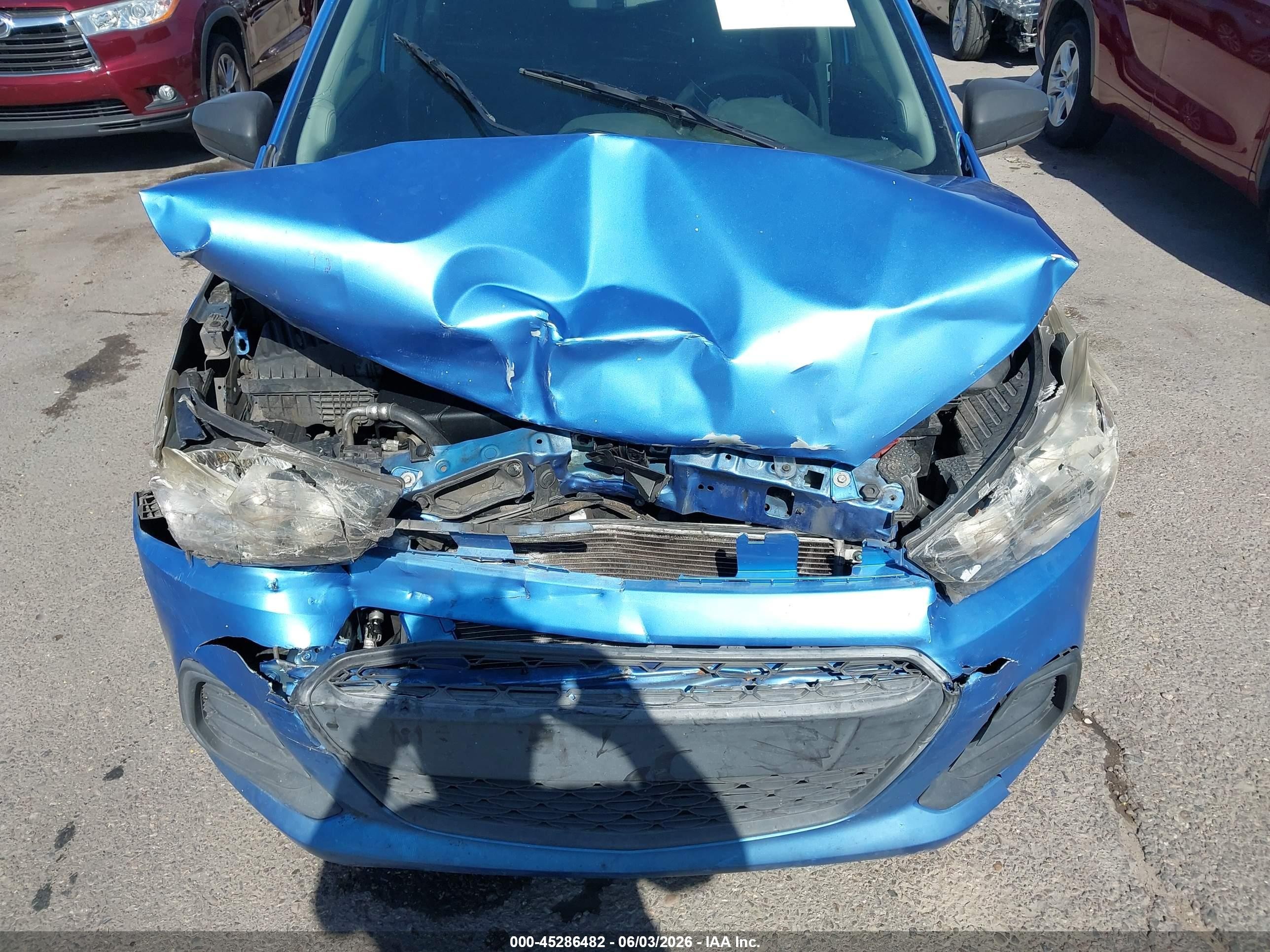 2018 Chevrolet Spark VIN KL8CB6SA8JC426477 IAAI salvage auction — Front End, Salvage (Arizona), sold $375 on 2026-07-09 (photo 6)