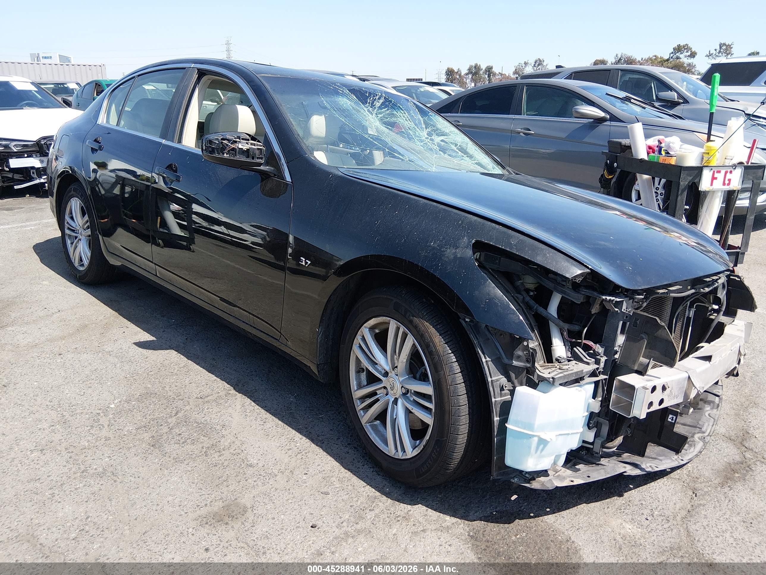 2015 Infiniti Q40 VIN JN1CV6AP7FM500089 IAAI salvage auction — Theft, Salvage (California), sold $325 on 2026-07-02 (photo 1)